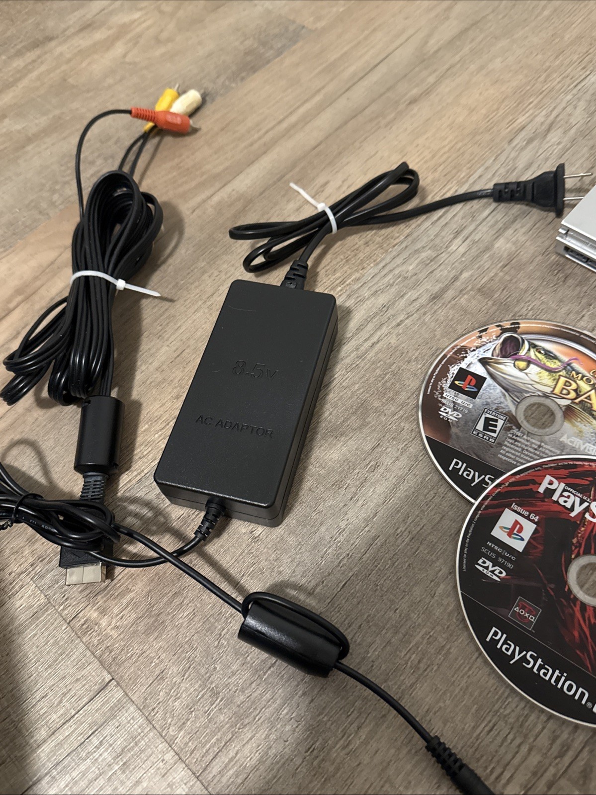 Sony PlayStation 2 Slim Console – Silver w Controller, Games, Cables Bundle READ