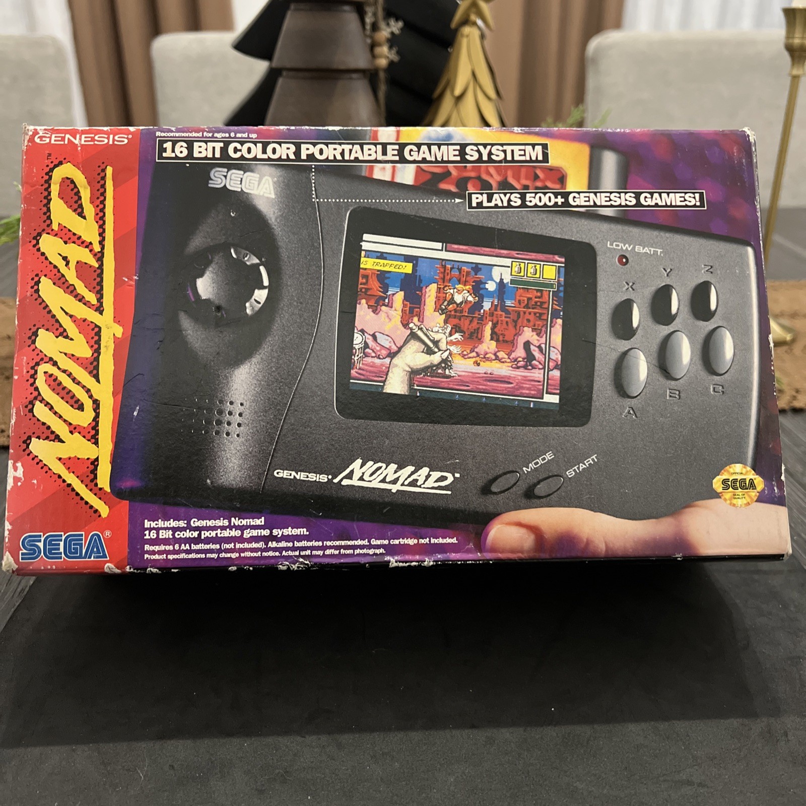 Sega Nomad With Box Working No Charger