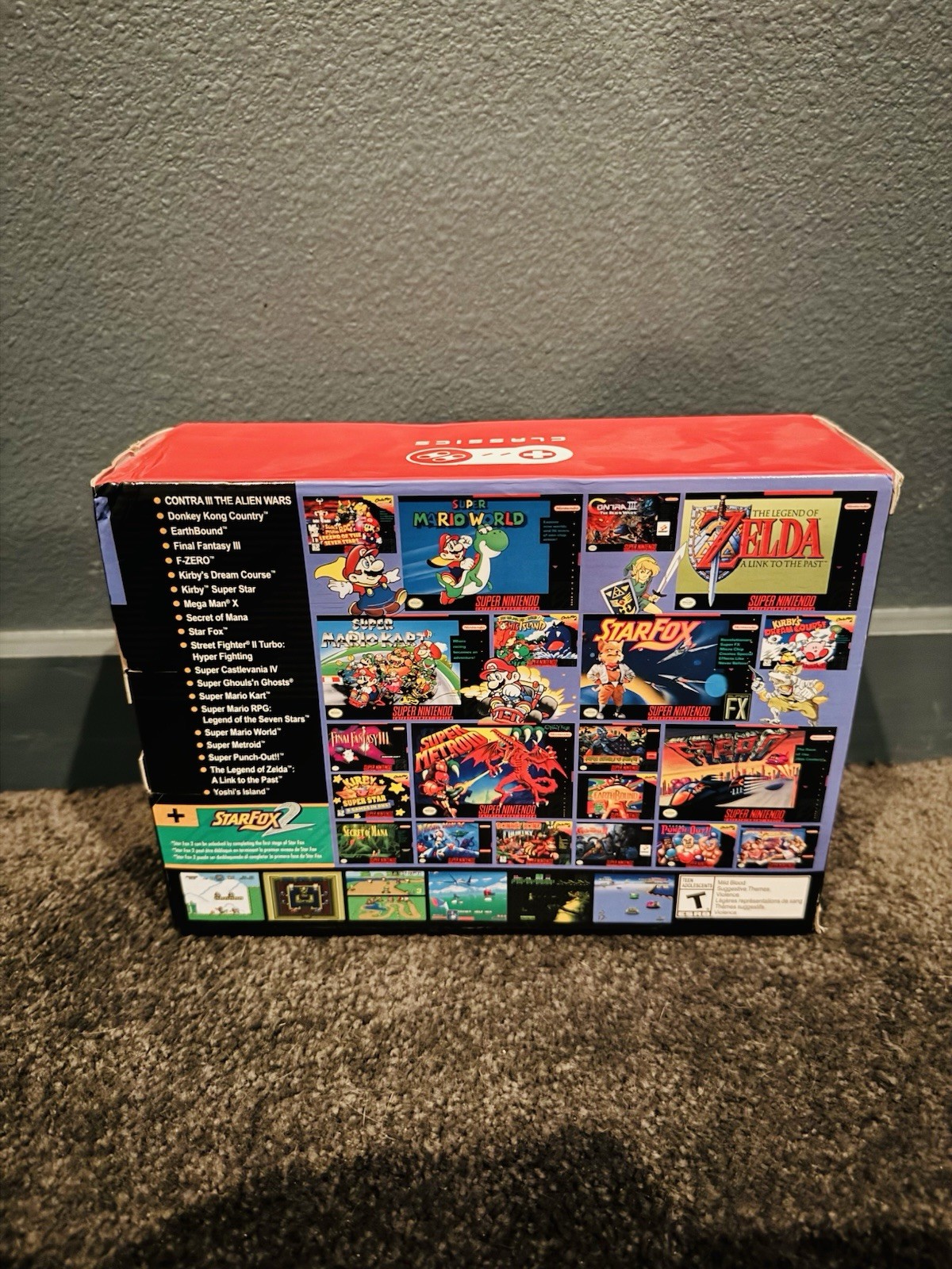 Super Nintedo Classic Edition games included Never Opened