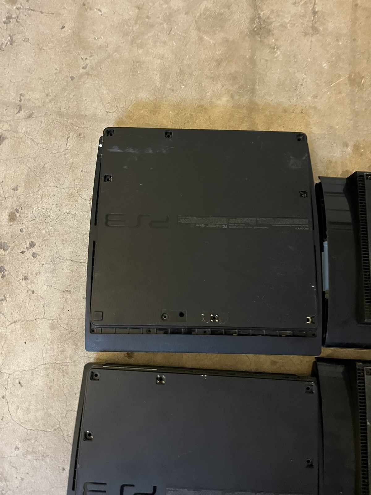 Lot of 4 Unknown Condition PlayStation 3 PS3 Consoles As-Is for Parts/Repair