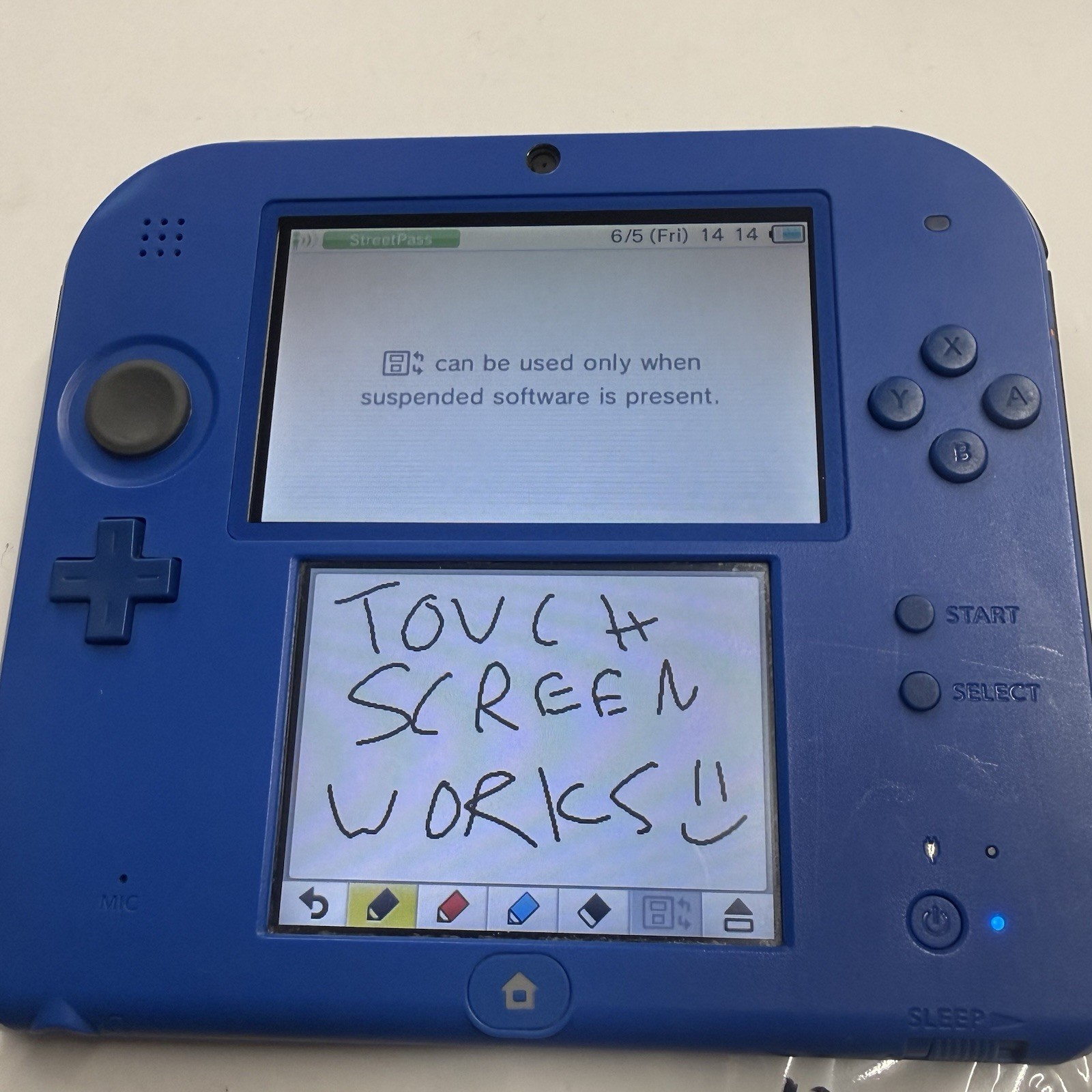 Defective 3ds – Nintendo 2ds 4GB Console Blue Doesn’t Read Games #1