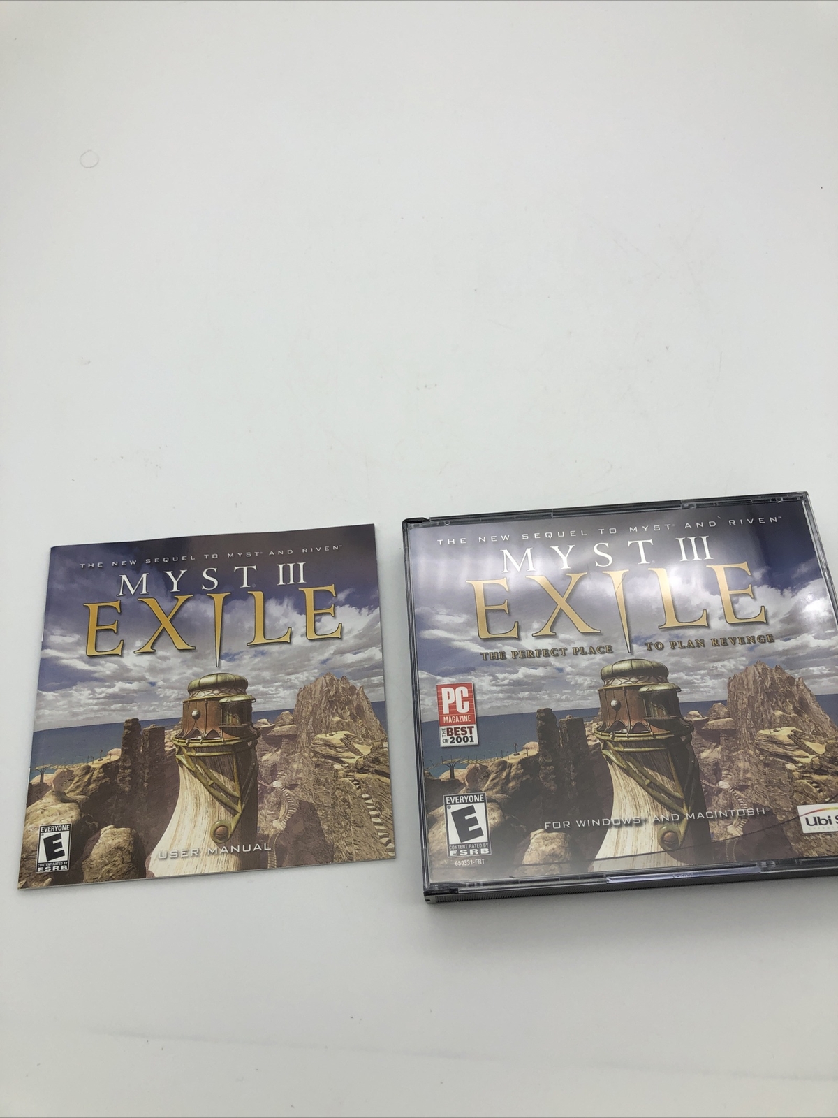 Myst III Exile Windows PC/MAC CD ROM Video Game 2001 MANUAL + 4 DISCS INCLUDED