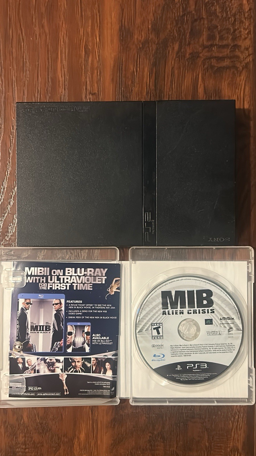 Sony Playstation 2 Slim Black – Tested & Working W/ MIB Alien Crisis