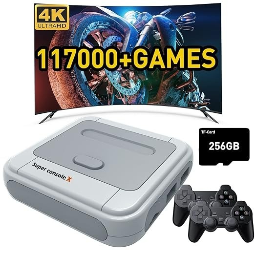 Super Console X Retro Video Game Console Built in 117,000+ Games,Emulator Consol