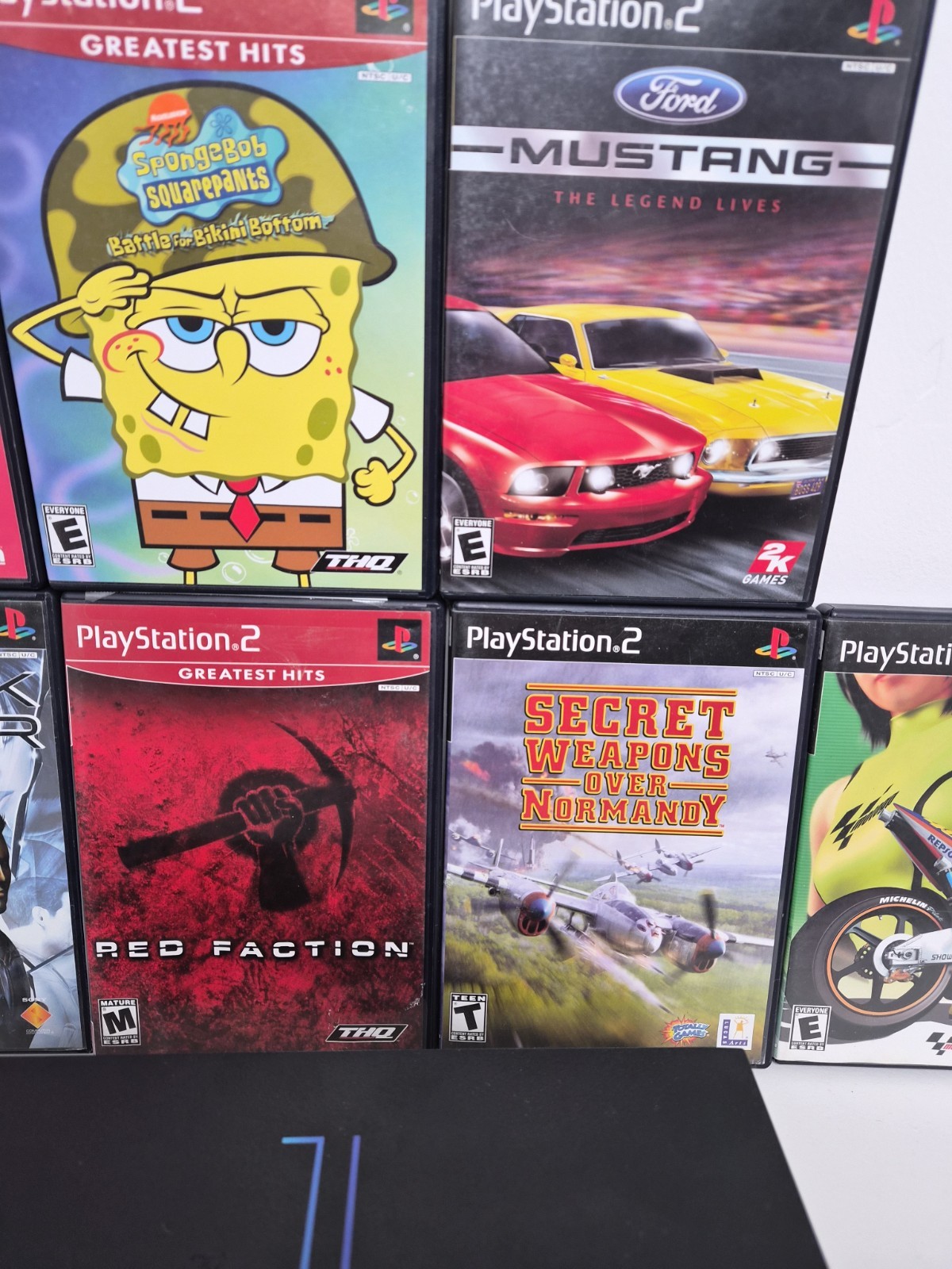 Sony PlayStation 2 PS2 FREE SHIPPING Console Bundle 19 Games/1 Cont. 16mb Mem.