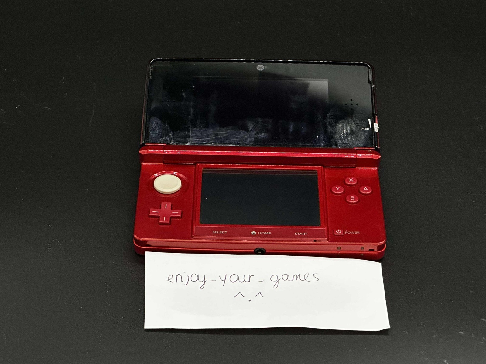 Nintendo 3DS Red Model | English | Charger | US Seller – SHIP IN 1-DAY