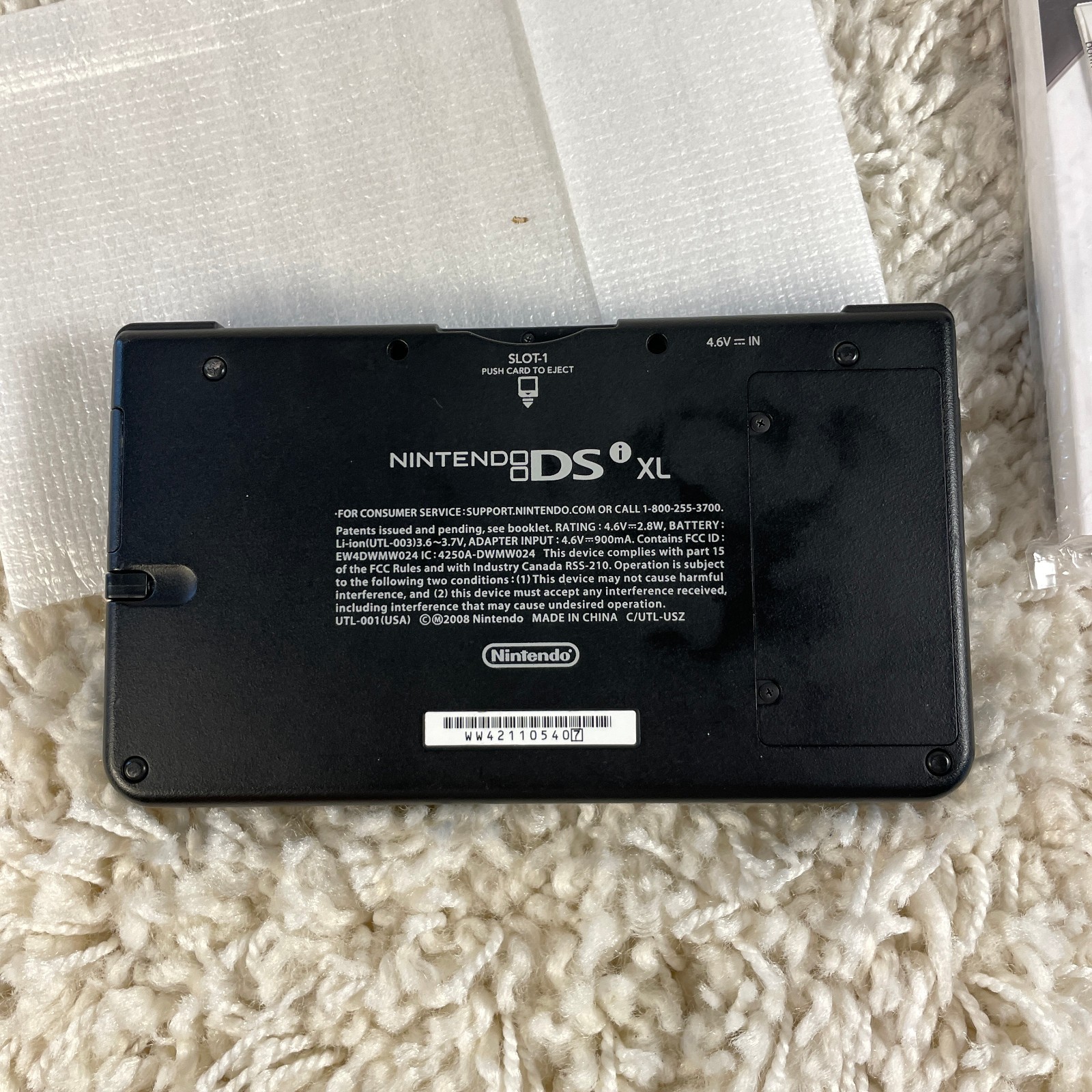 Nintendo DSi XL Midnight Blue Handheld Console System UTL-001 Complete in Box