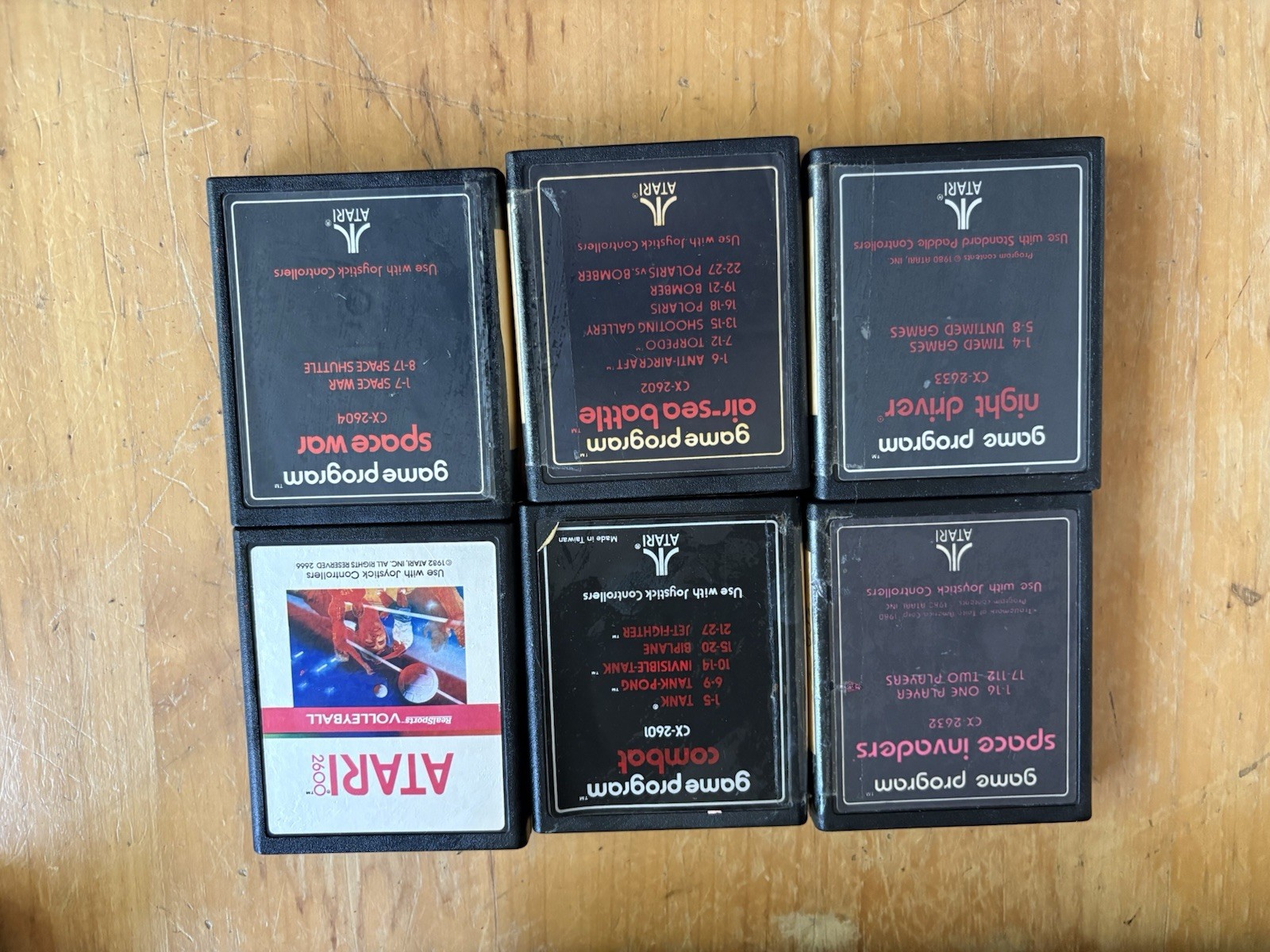 Atari 2600 Black Video Game Console Bundle With 19 Games Untested