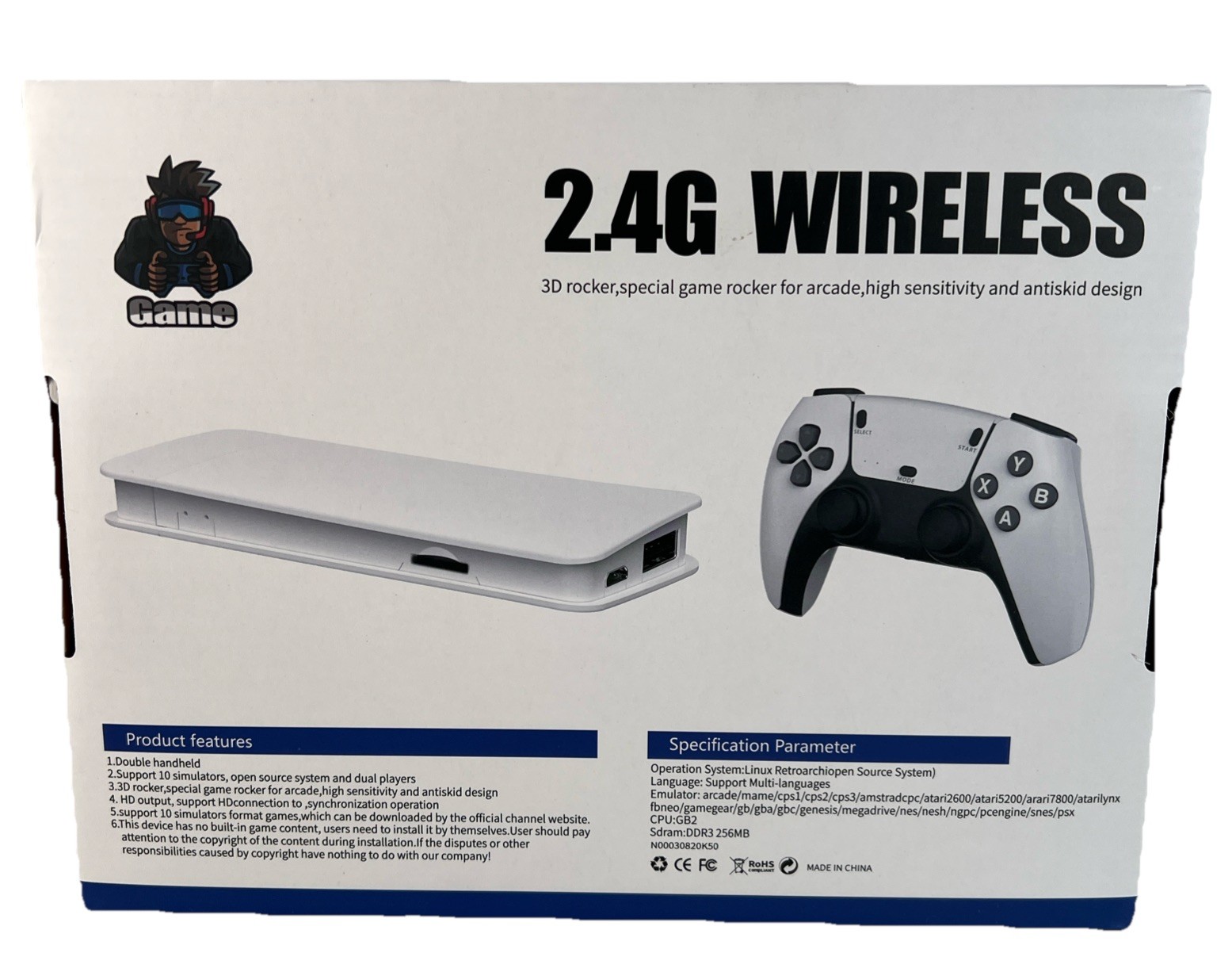 M15 Pro Console 2.4G Dual Wireless Controller Game Stick 4K Game 128gb