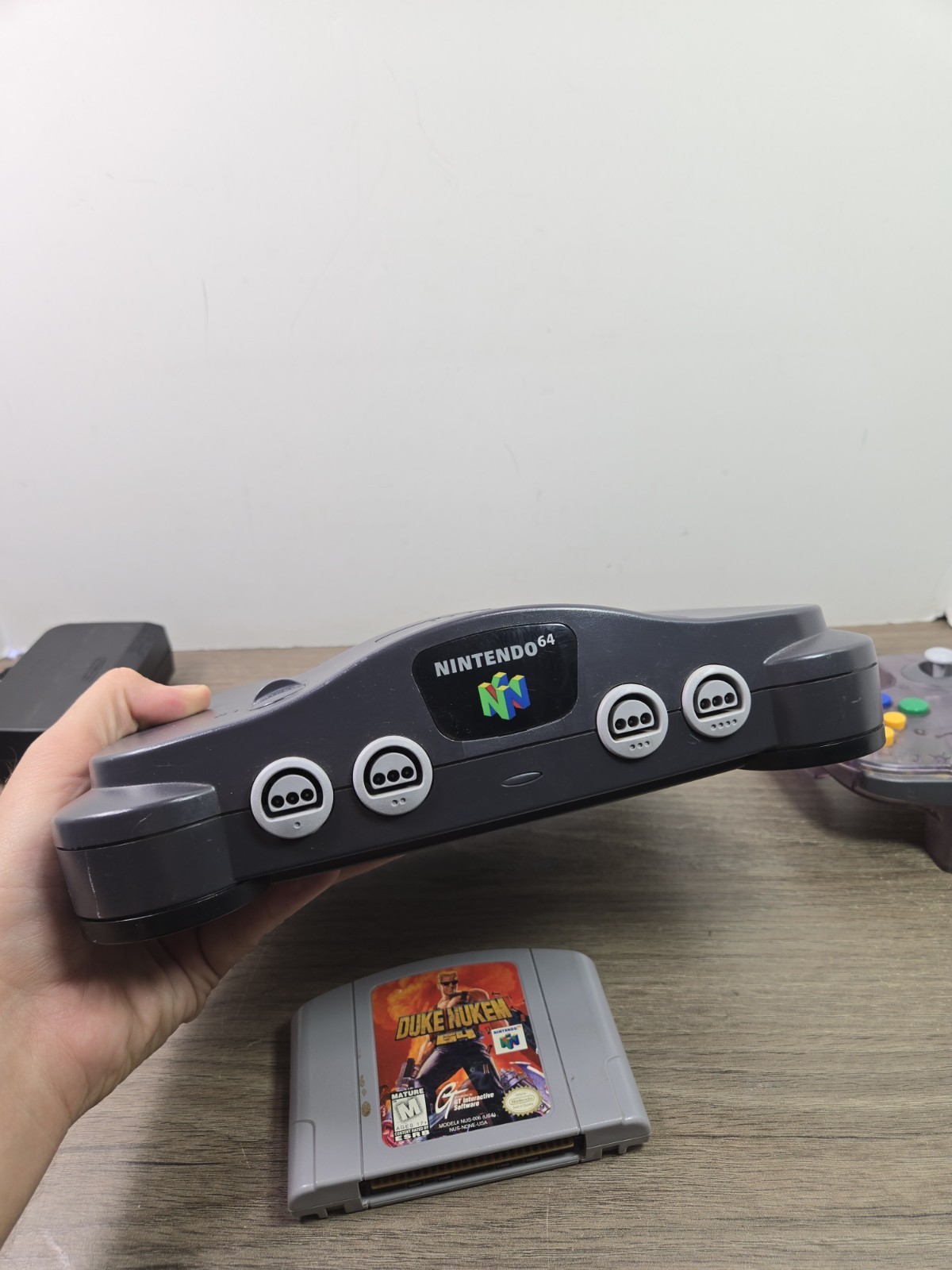 Nintendo 64 Console N64 (NUS-001) w/Controller & Duke Nukem 64 Used Tested