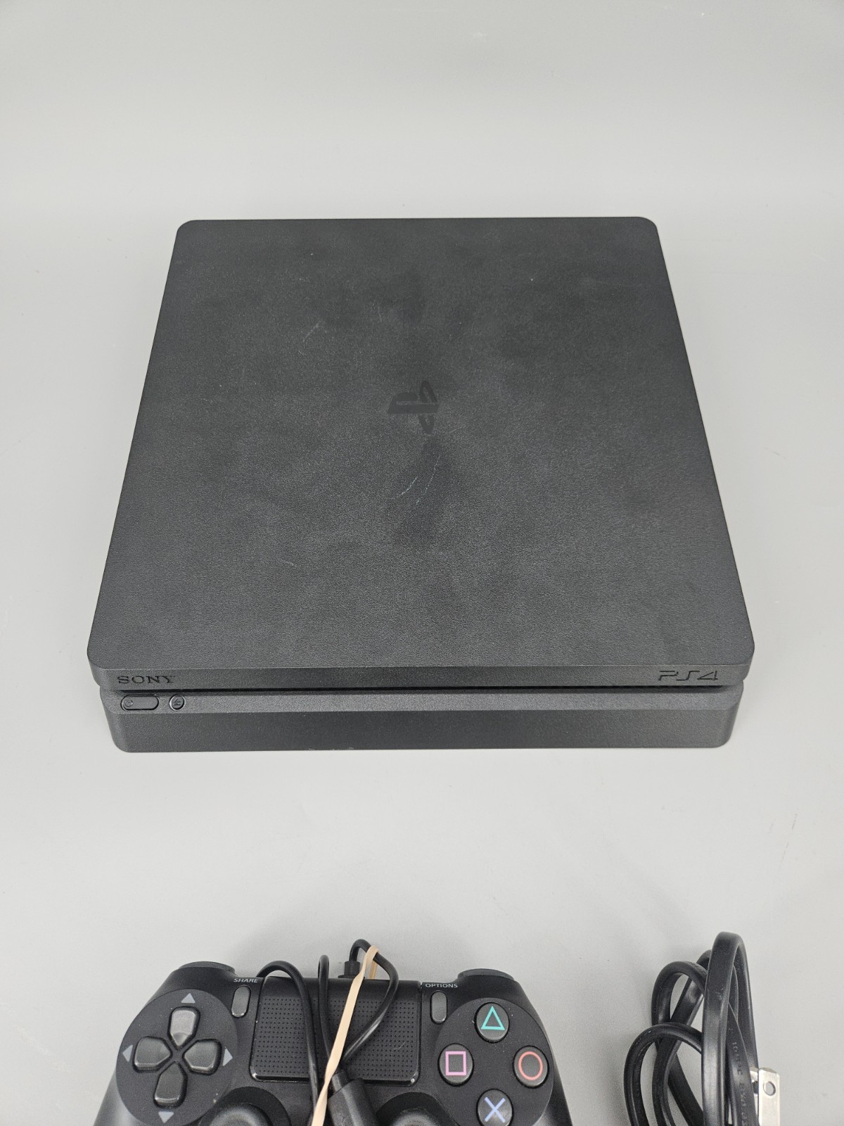 Sony PlayStation 4 Slim 500GB Black PS4 Console CUH-2215A with Controller Tested
