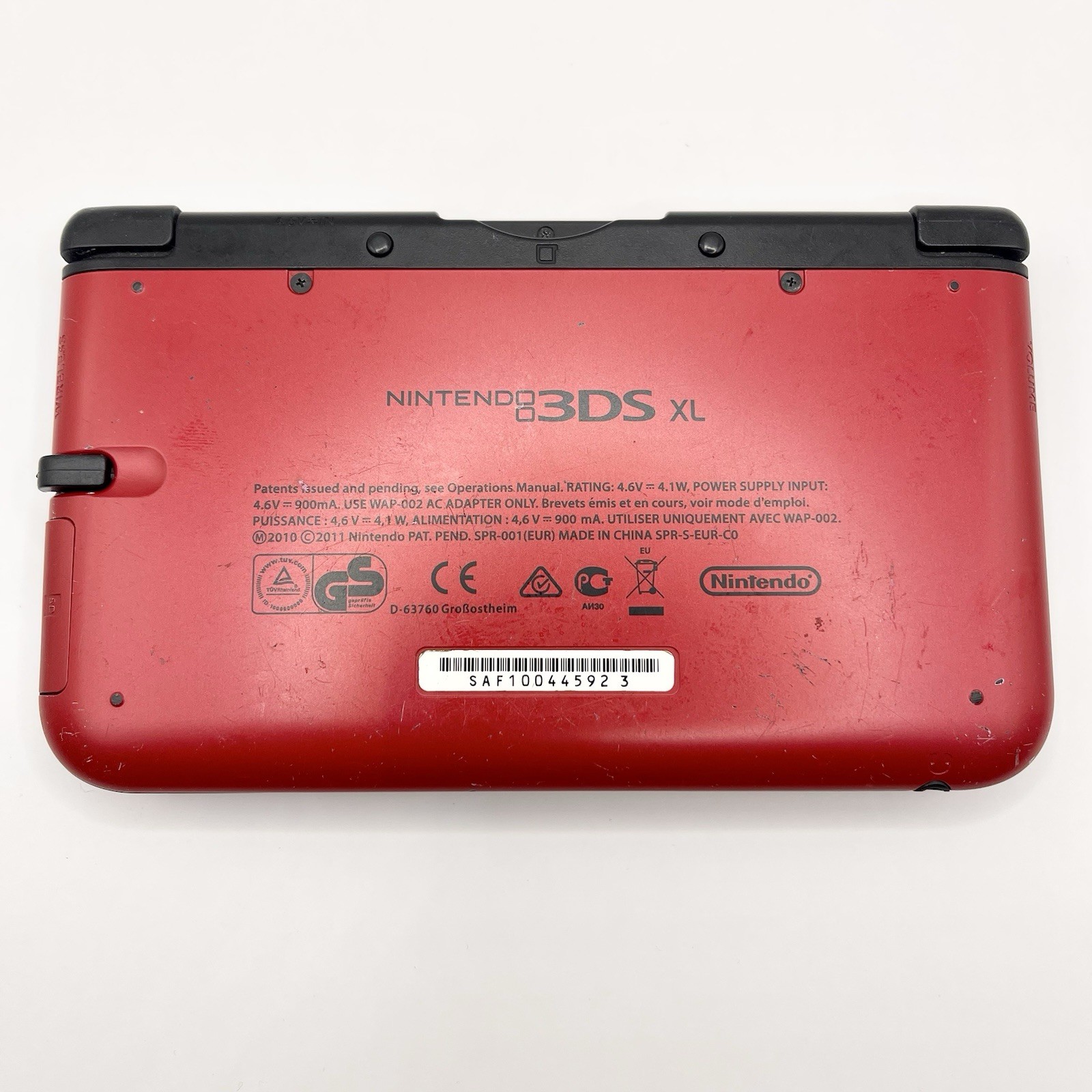 Nintendo 3ds XL Console Red + Charger & Stylus. Working AUS Region. Free Postage