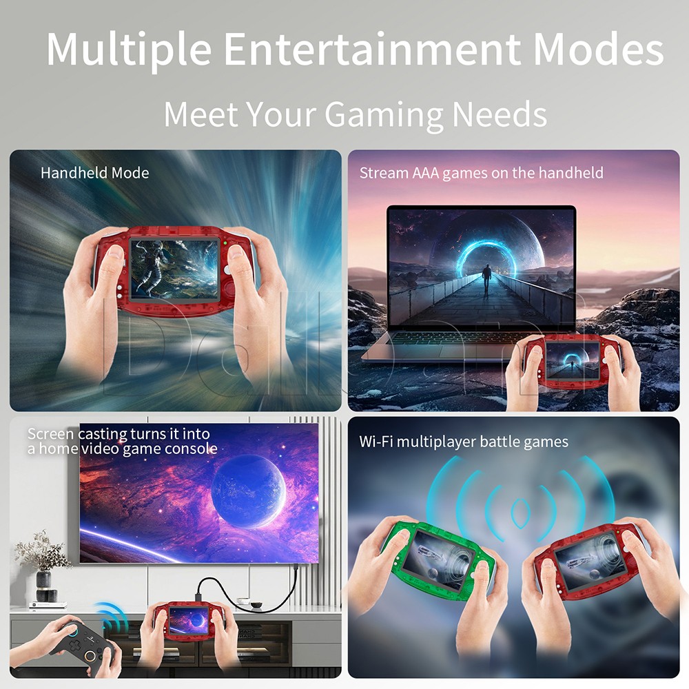 RG34XX Red Anbernic Handheld Game Console RG 34XX 64-bit Linux System 64GB