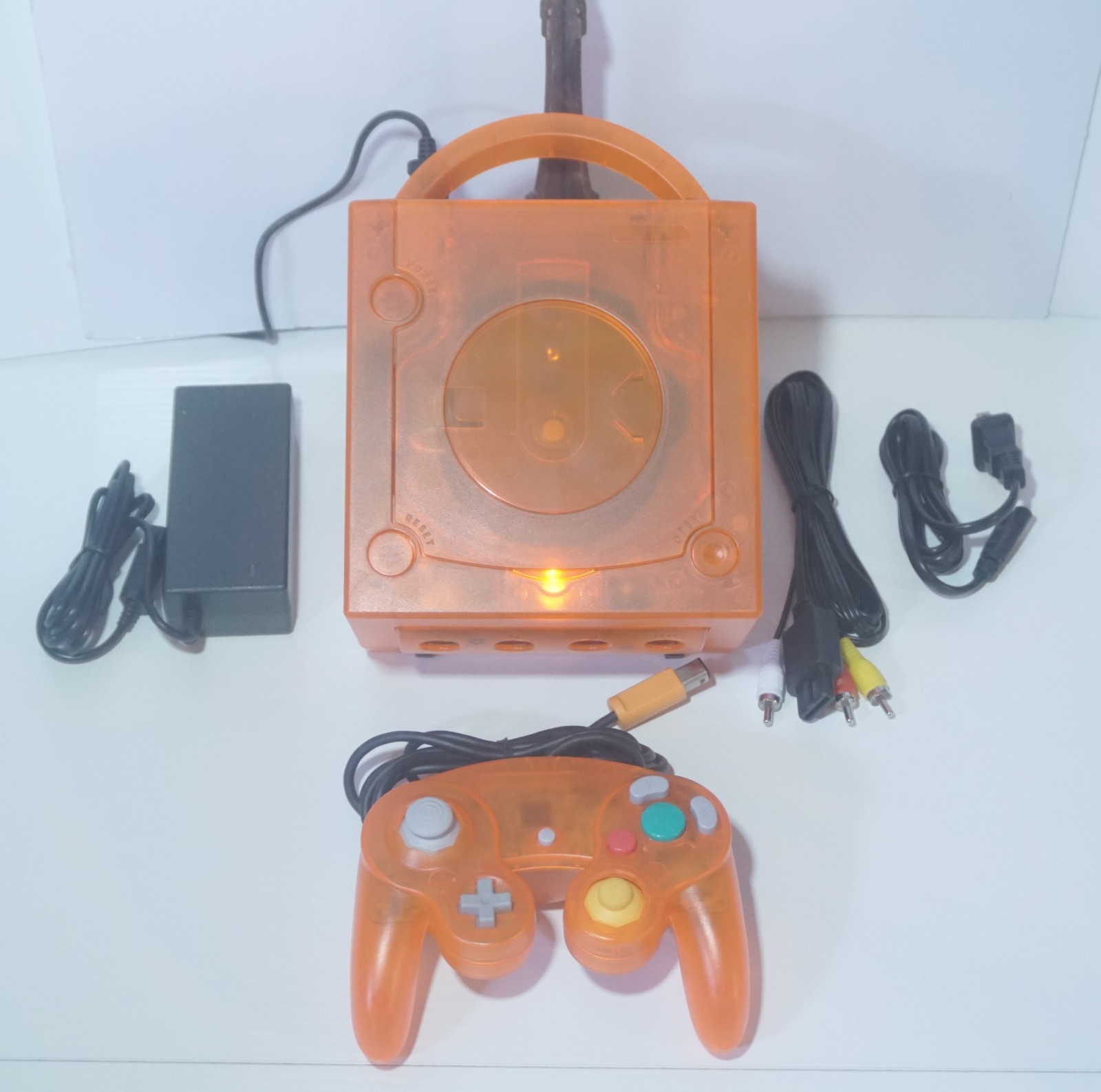 Various Colors Nintendo GameCube Console DOL-001 (USA) and Controllers Reshelled