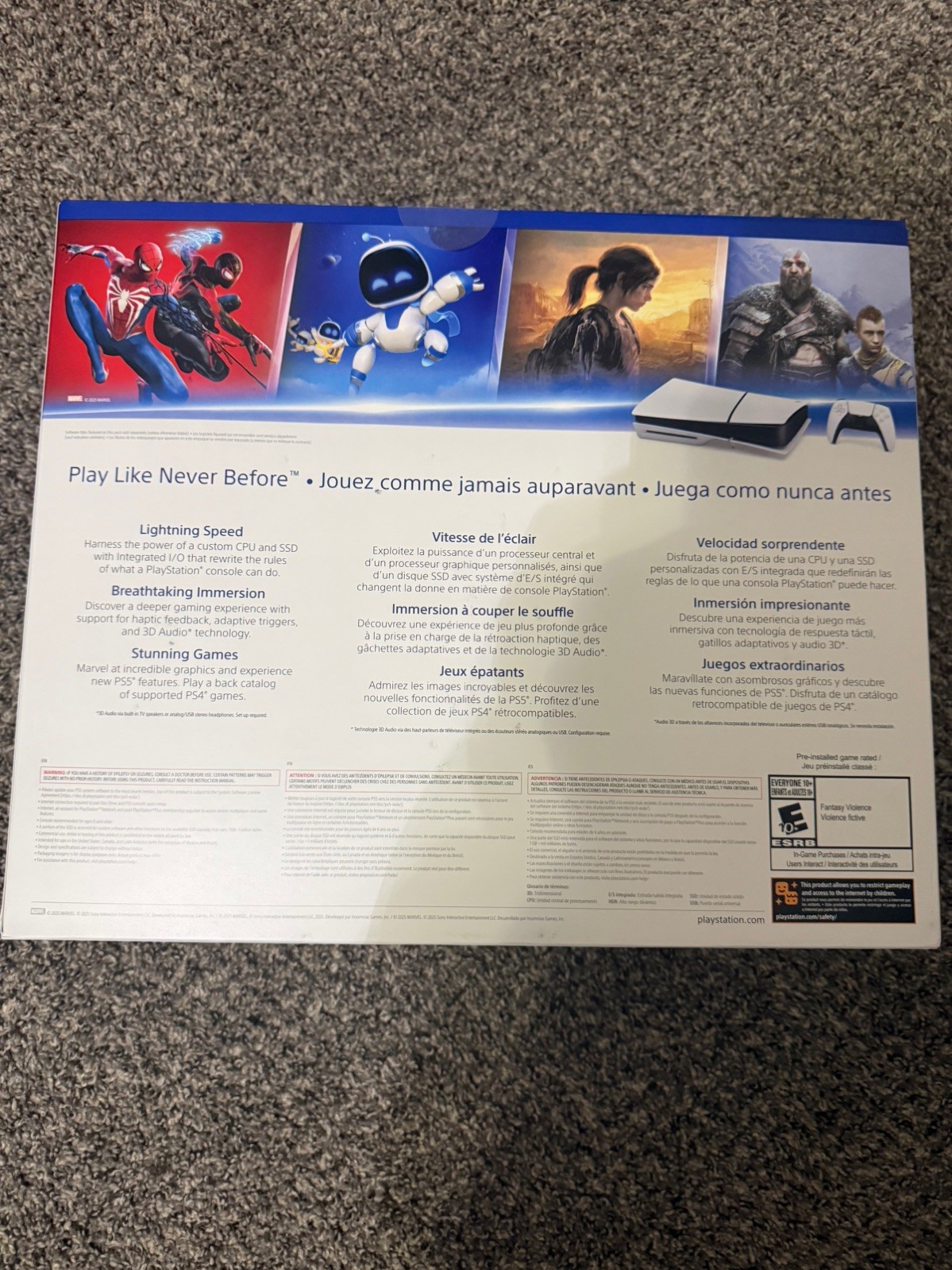 Sony PlayStation 5 Slim Disc PS5 Video Game Console