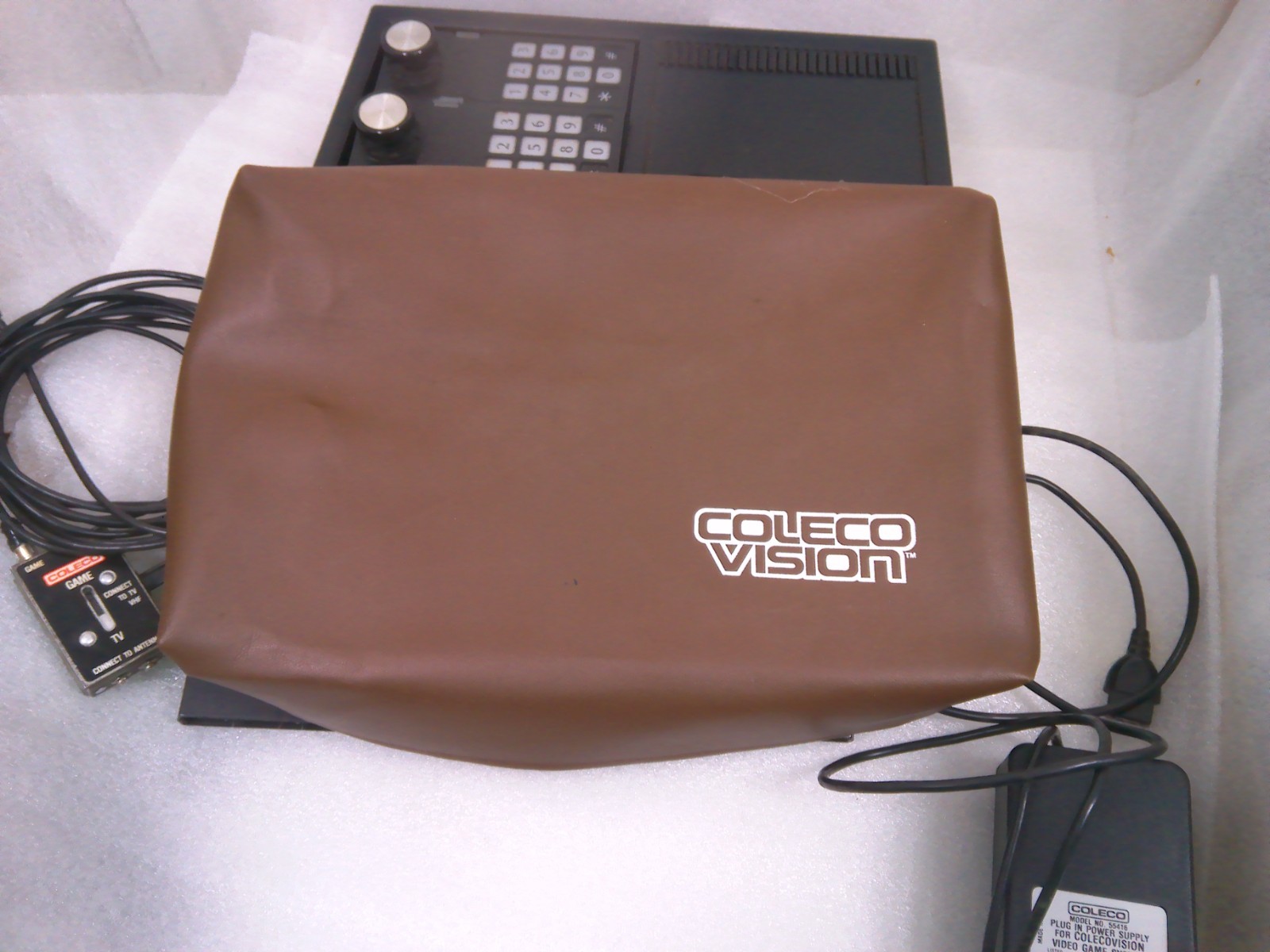 ColecoVision Console With Eight Games Donkey Kong – AS IS Untested