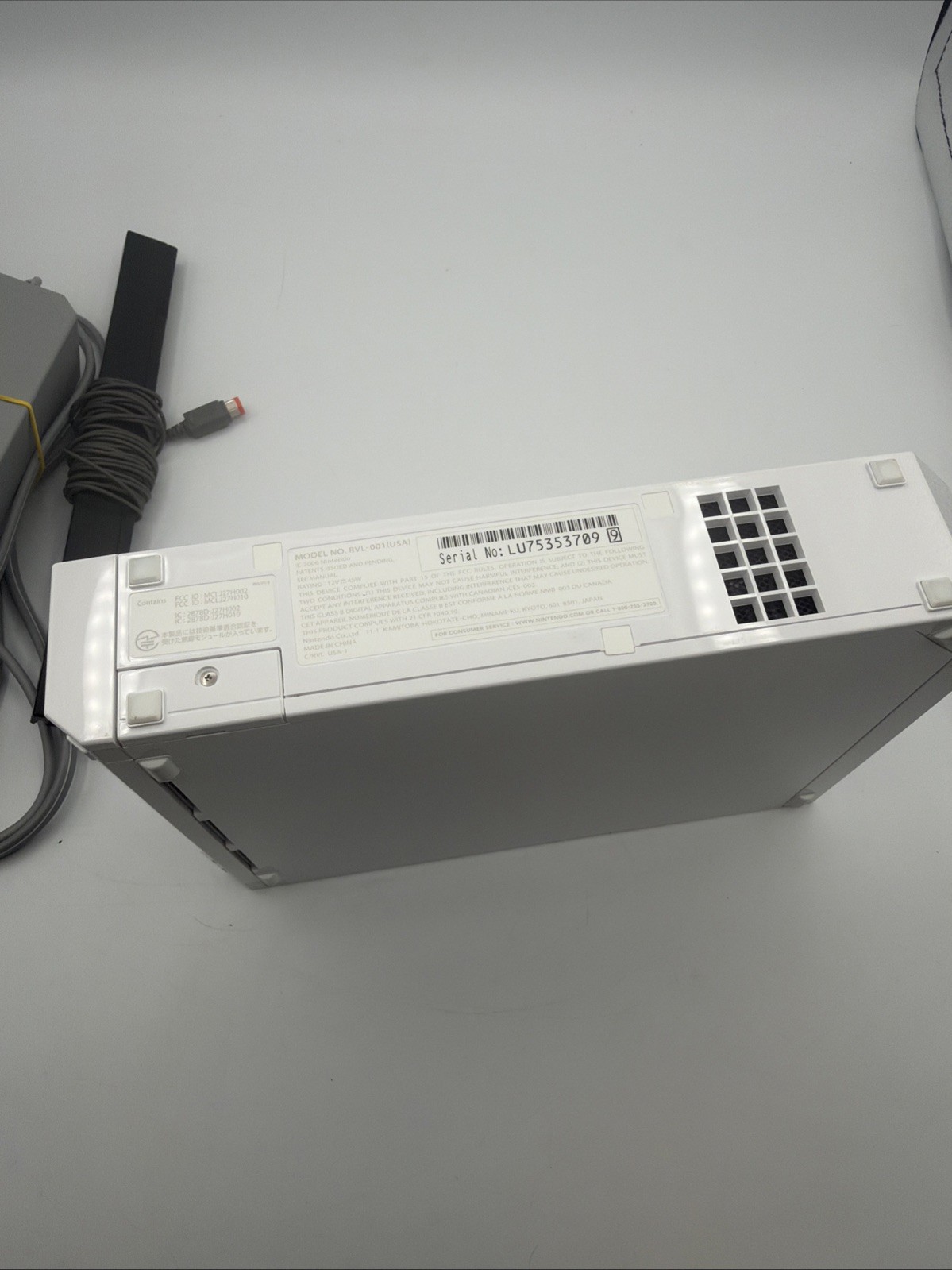 Nintendo Wii Console RVL-001 GameCube Compatible OEM Bundle Tested Works
