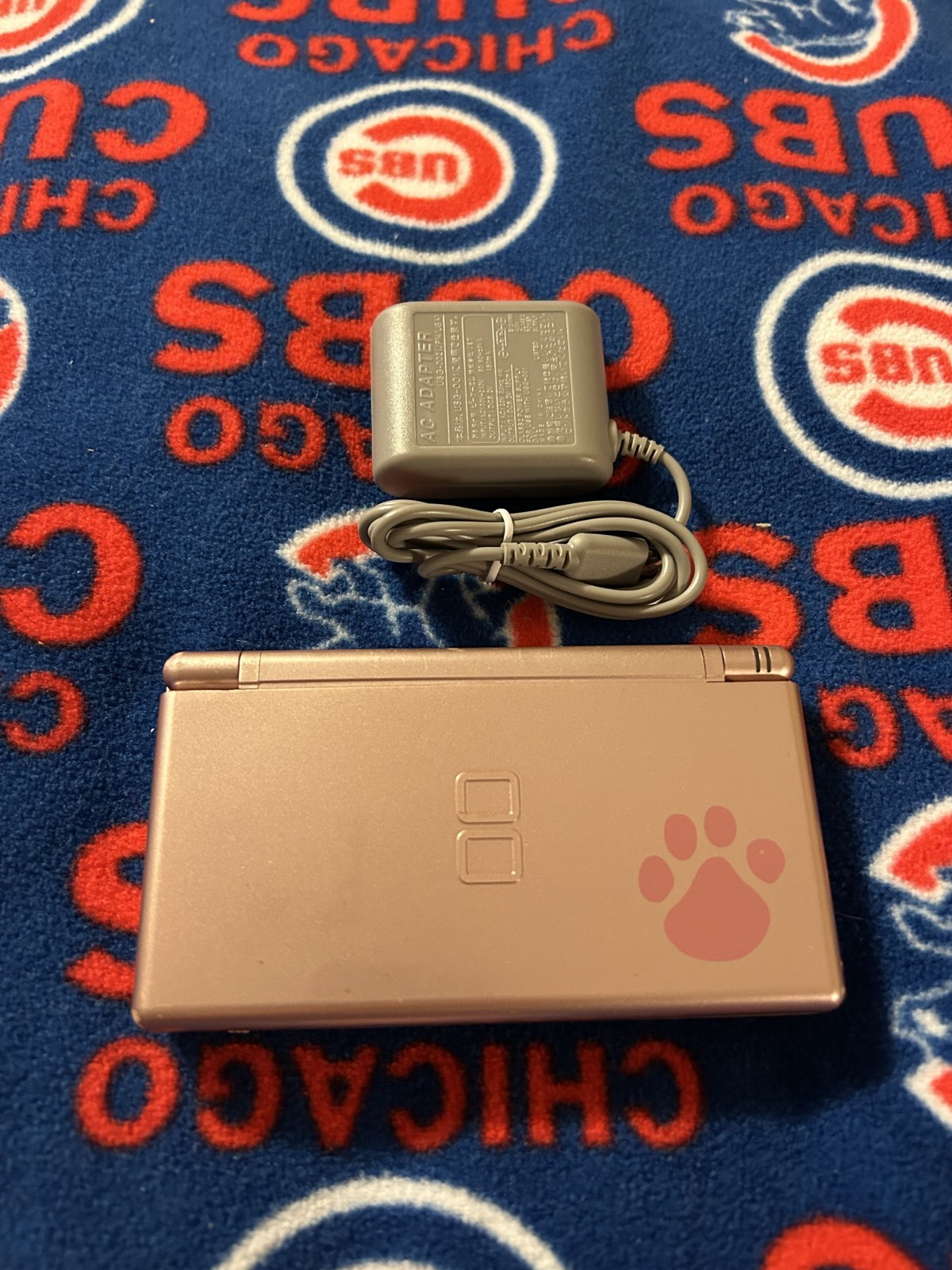Nintendo DS Lite Nintendogs Edition Metallic Rose Console RARE w/ Charger Stylus