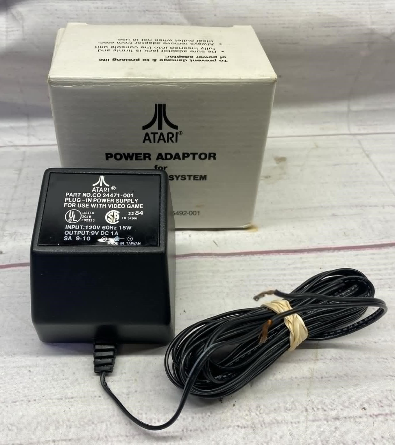 VTG Atari 7800 Pro System OEM Power Supply Plug Part No 24471-001 w/Box *READ*