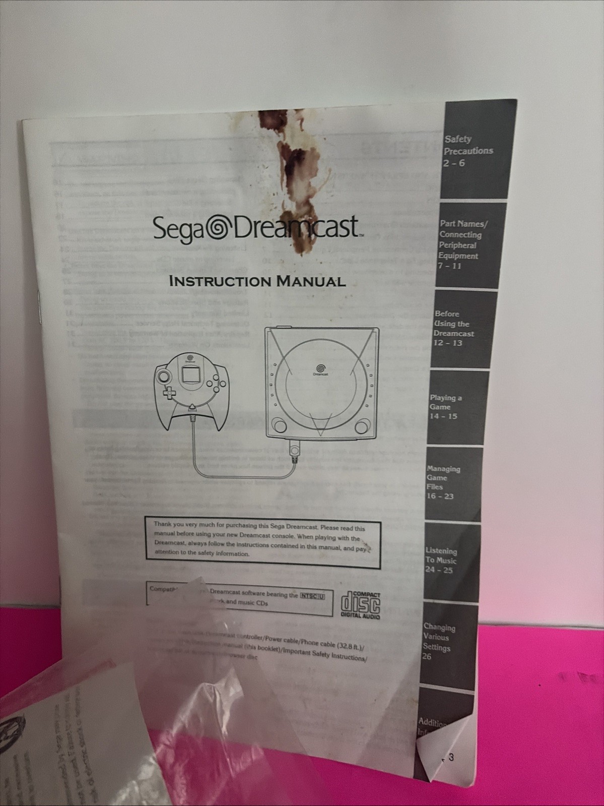 Sega Dreamcast Console in Box Tested Working Controller
