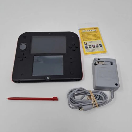 Nintendo 2DS – Standard Edition [Crimson Red Discontinued Collectible] COMPLETE