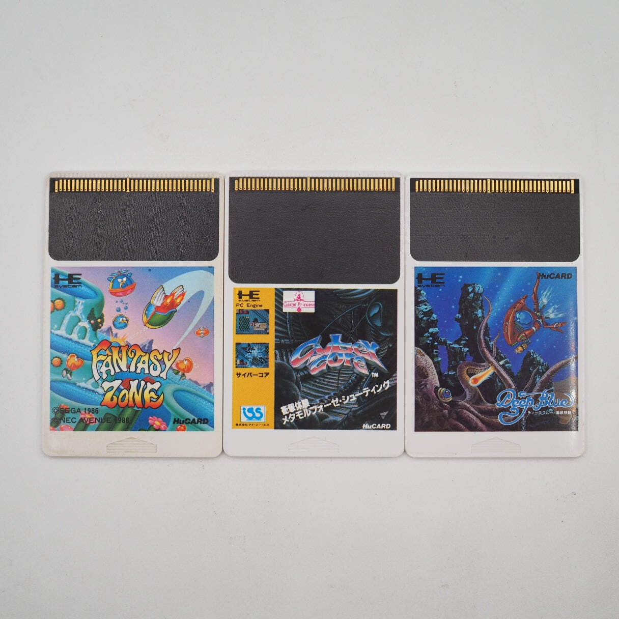 NEC PC Engine Console PI-TG001 w/ Fantasy Zone, Cyber Core & Deep Blue Tested