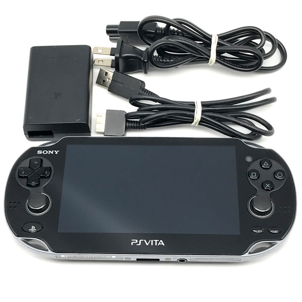 SONY PS Vita PCH-1100 Crystal Black Wi-Fi OLED w/ Charger «Excellent»