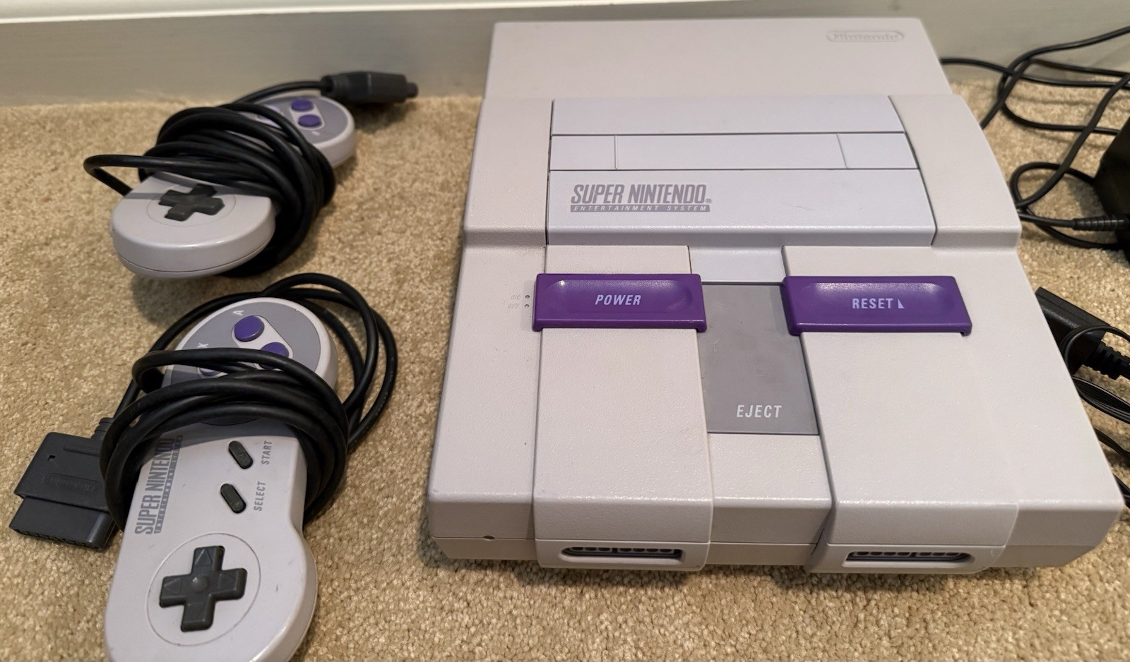 Super Nintendo Entertainment System SNES Console Gaming System SNS-001 Gray