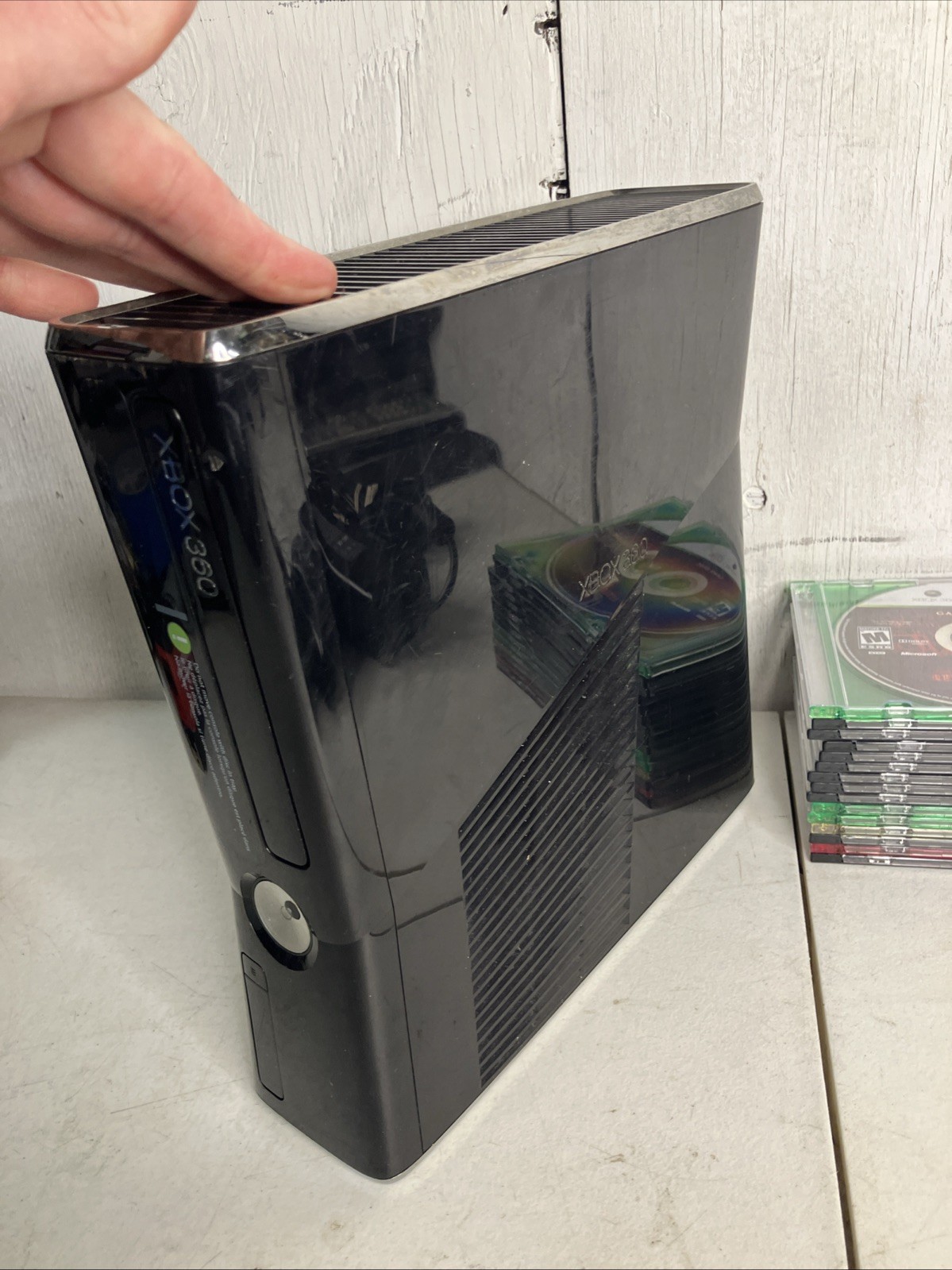 Xbox 360 S Slim Bundle 1439 Console 250GB 15 Games Fallout 3 Resident Evil 5