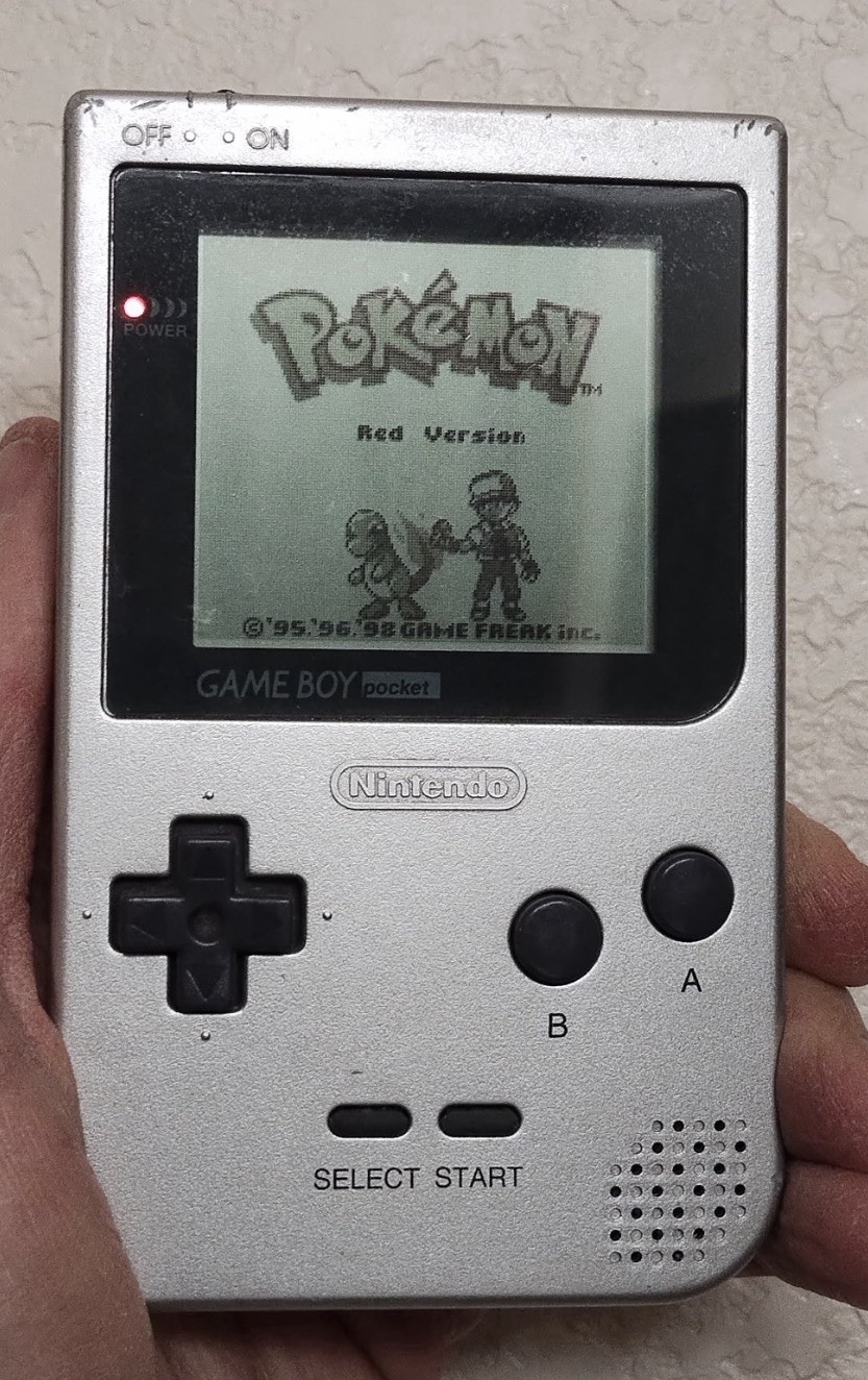 Nintendo Game Boy Pocket Silver MGB-001 Handheld Console Tested Working No Game