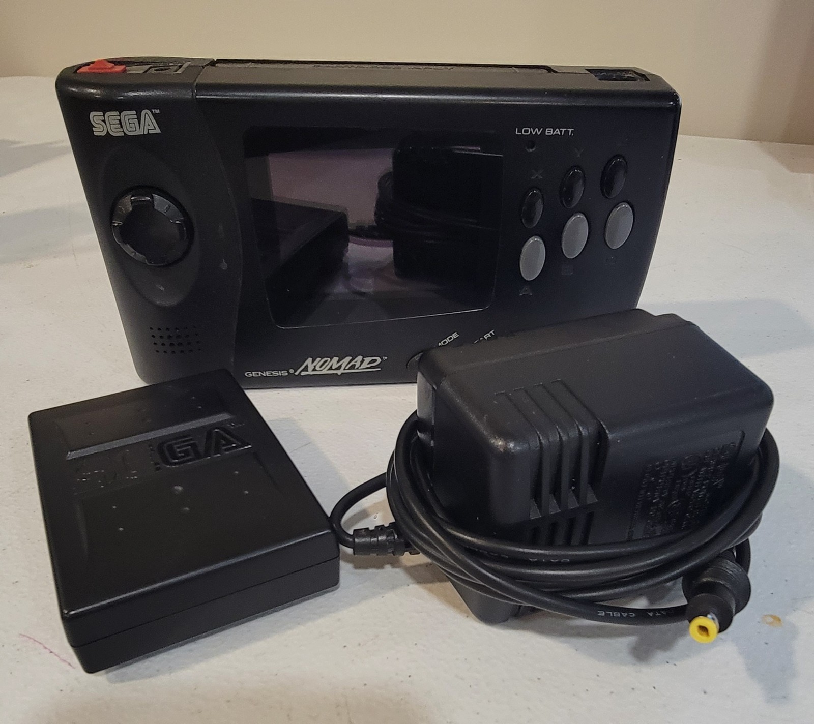Sega Nomad Handheld System Black MK-6100 Tested Working! With Battery Pack