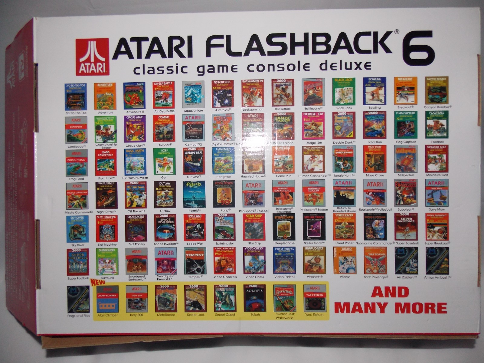 Atari Flashback 6 Classic Game Console Deluxe