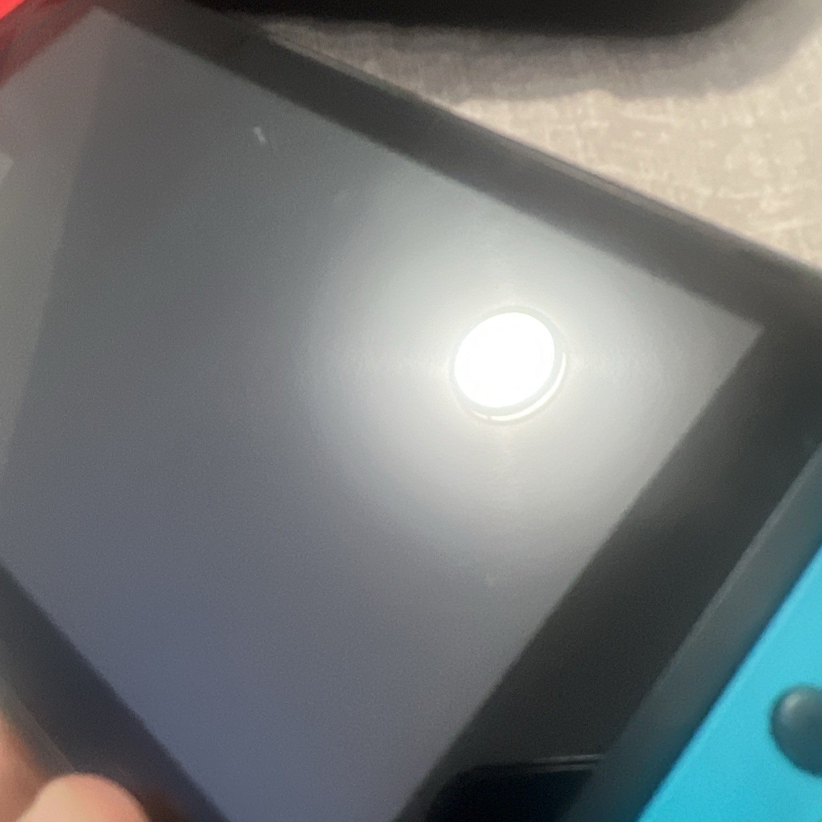 Nintendo Switch with Neon Blue and Neon Red Joy-Con (HAC-001-01) W/ Case