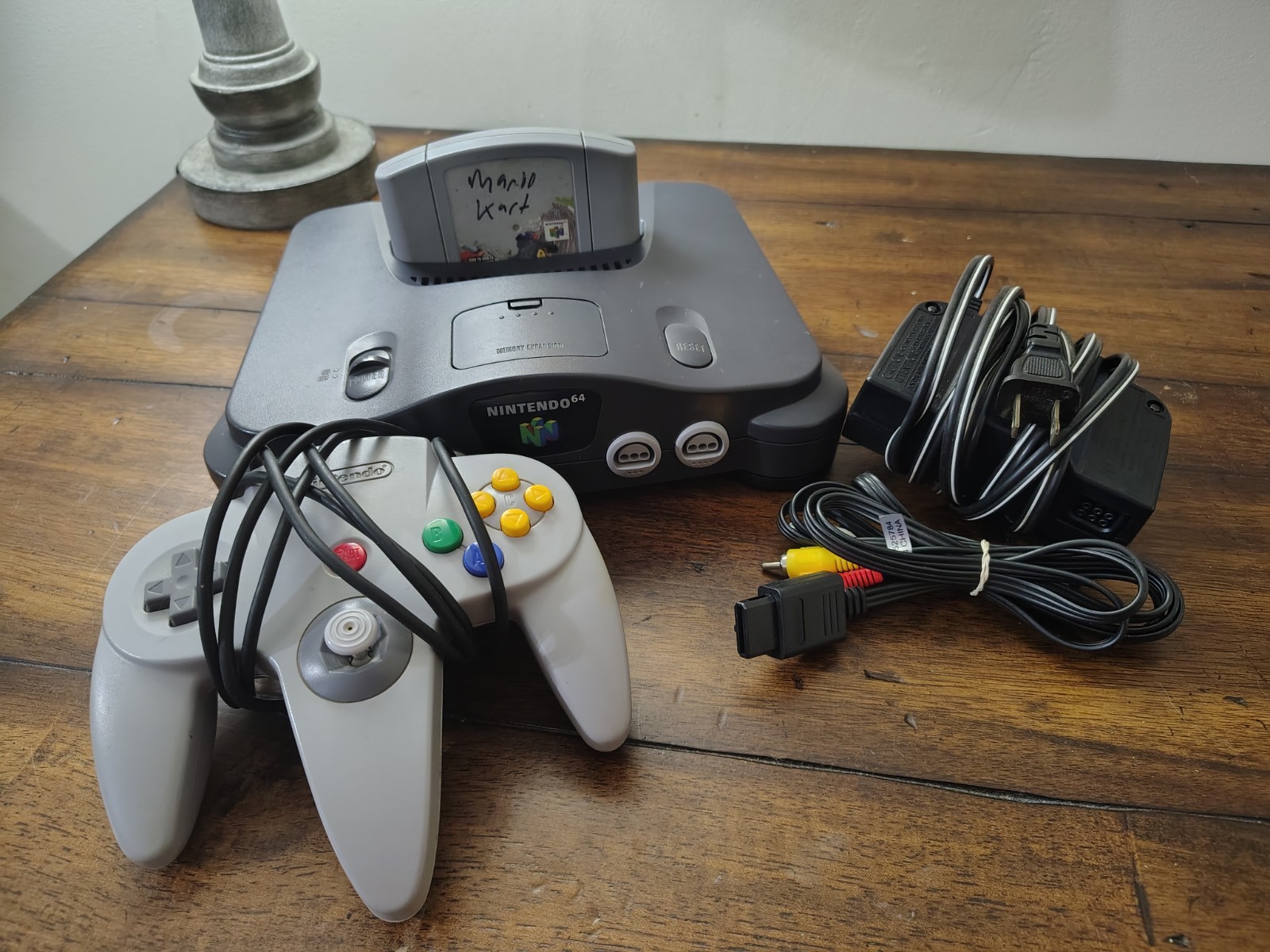 Nintendo 64 Console With Mario Kart 64