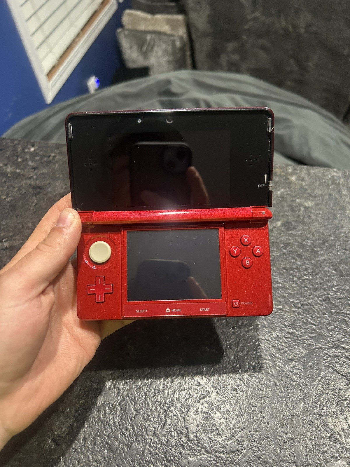 Nintendo 3DS Red Console Working Tested CTR-001 Japan