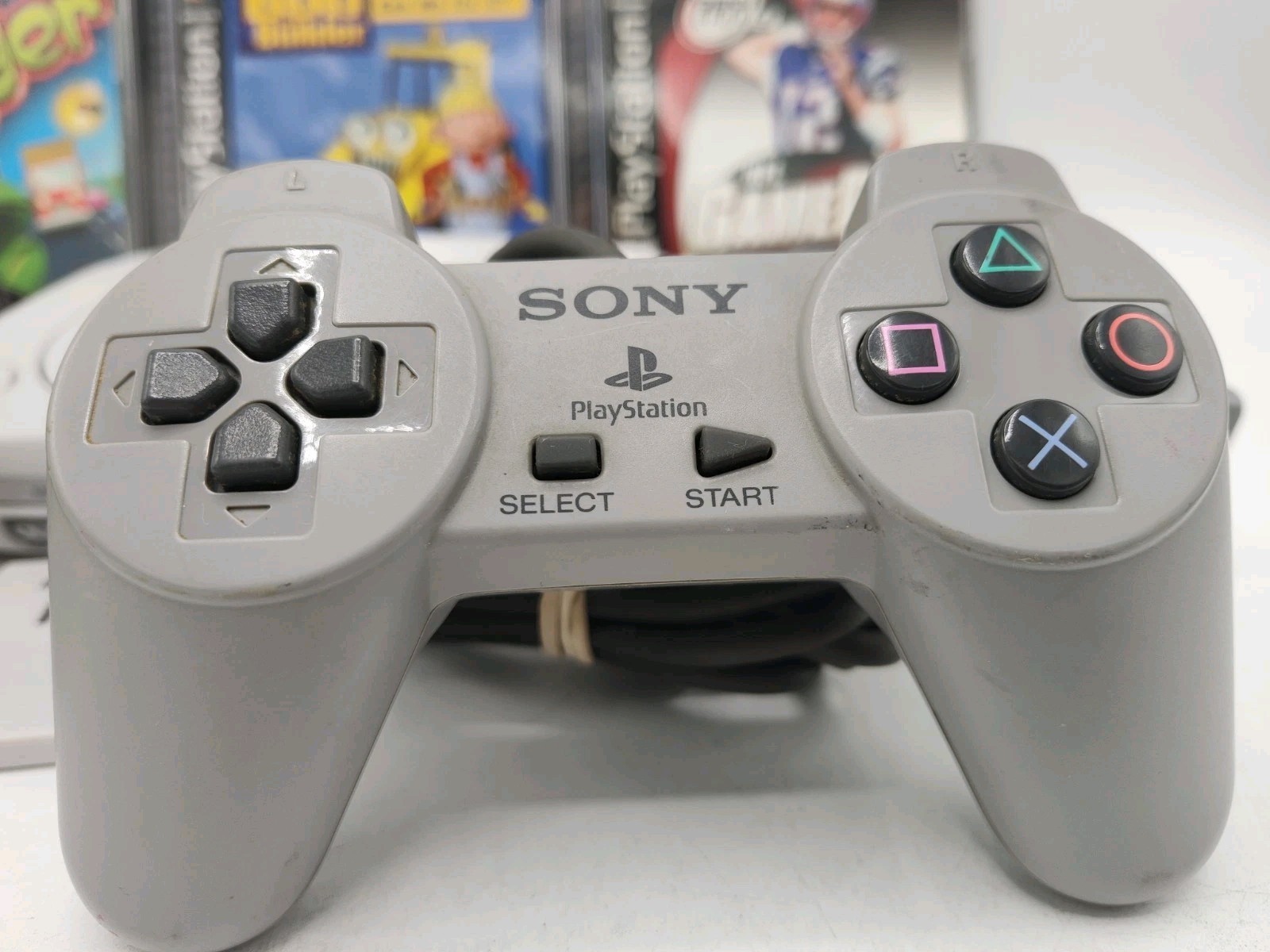 Sony PlayStation One Bundle SCPH-101 + 2 Controllers + 6 Games + Mem Card Tested