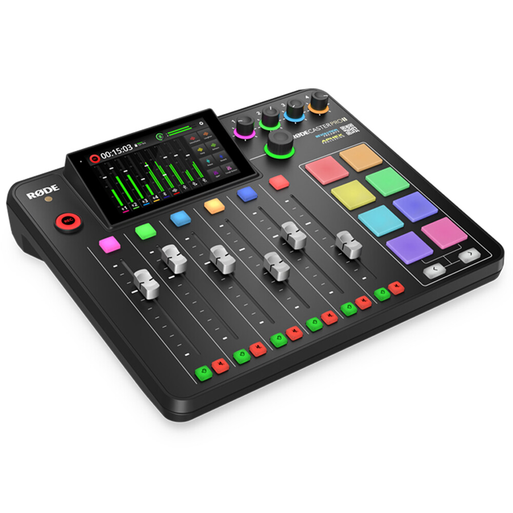 Rode RODECaster Pro II Integrated Audio Production Console w/ Cover,SanDisk 32GB