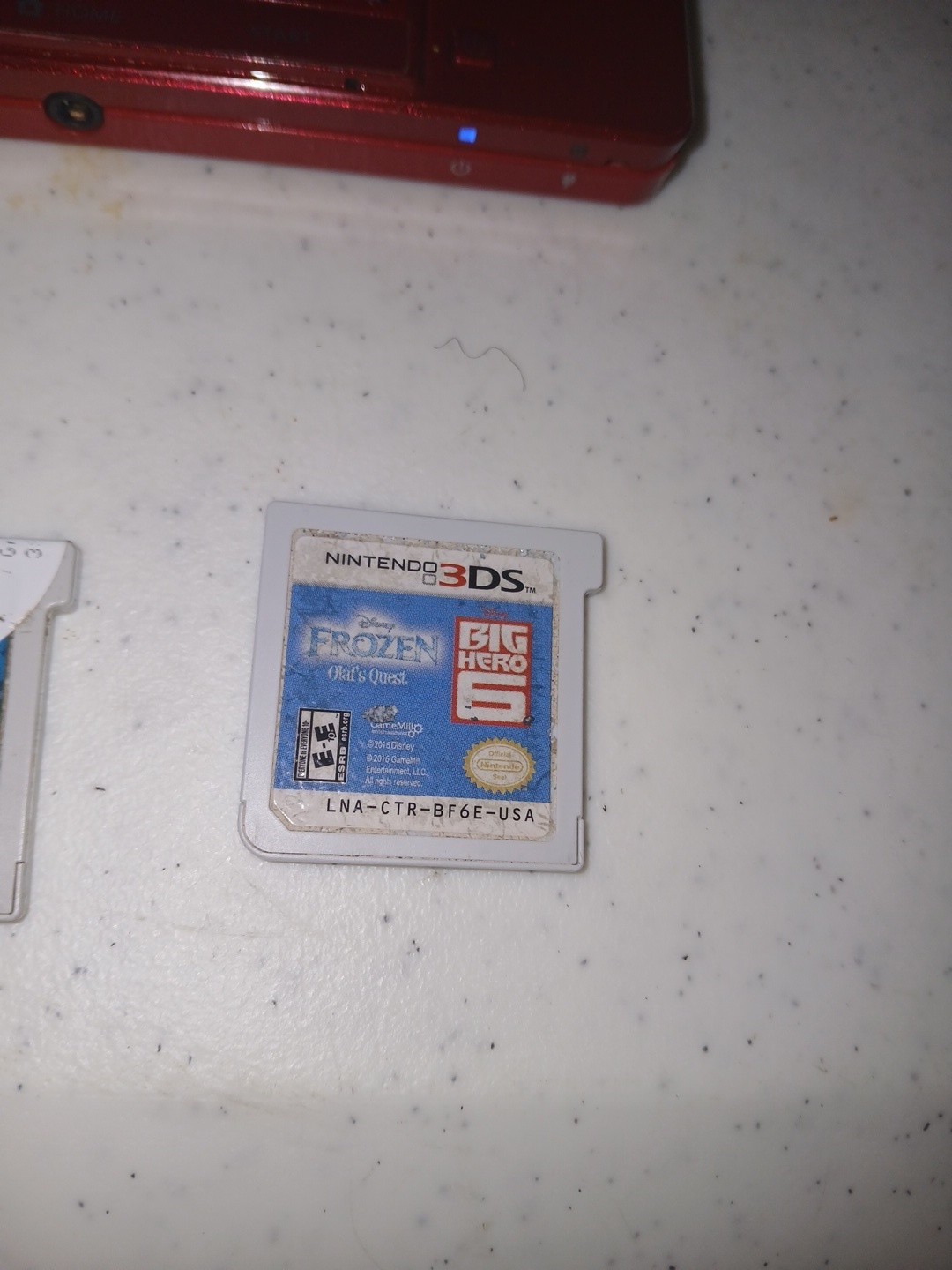 Nintendo 3DS CTR-001 Red 3D Handheld System w/ New Super Mario NTSC-U/C & 2…