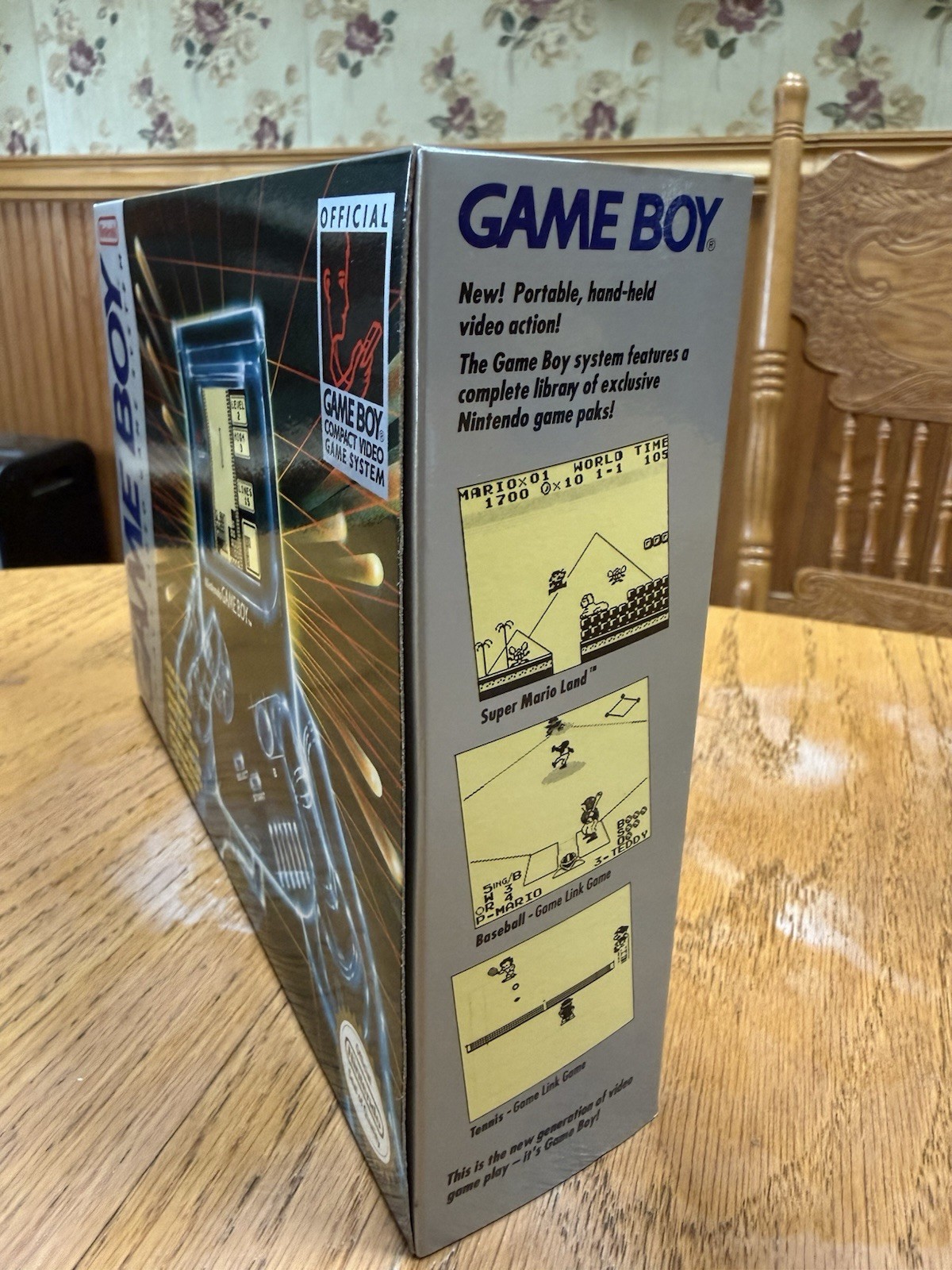 1989 Nintendo Game Boy DMG-01 with Tetris,MINT CONDITION,NEVER USED, TESTED!