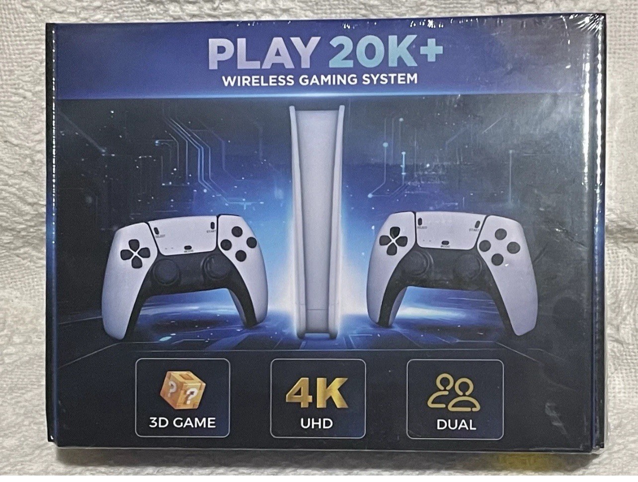 PLAY 20K+ Wireless Gaming System 4K HDMI Dual Controllers Retro Console 20KGames