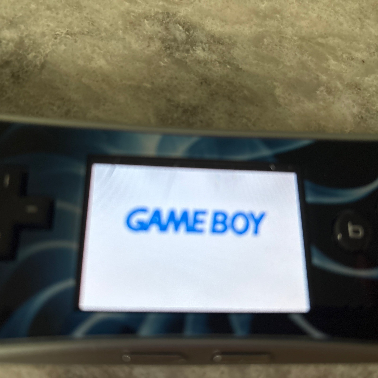 Nintendo Gameboy Advance GBA Micro Handheld Console Black/Silver USB Charger