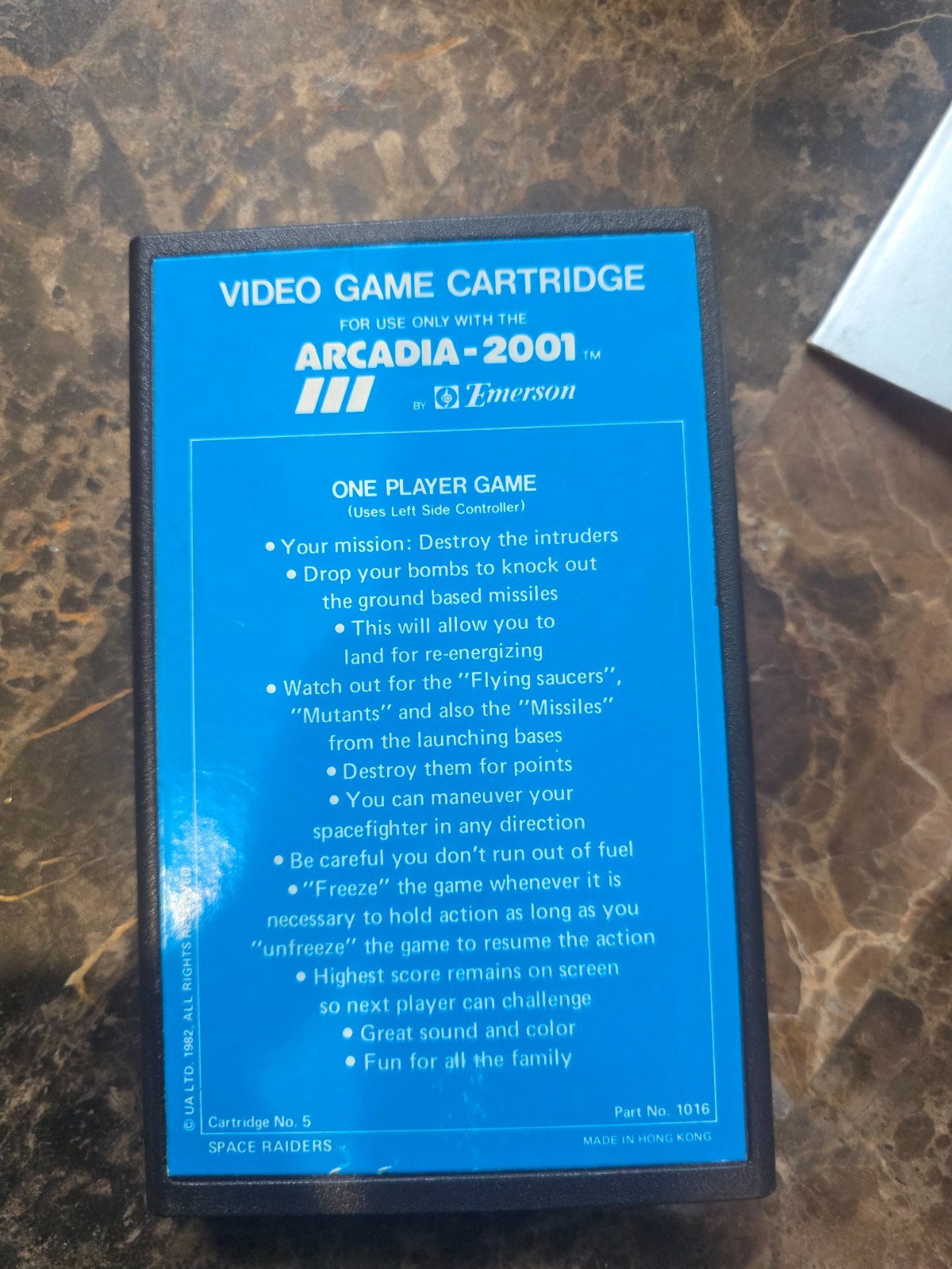 Emerson Arcadia 2001 Video Game Console + Space Raiders CIB + Original foam