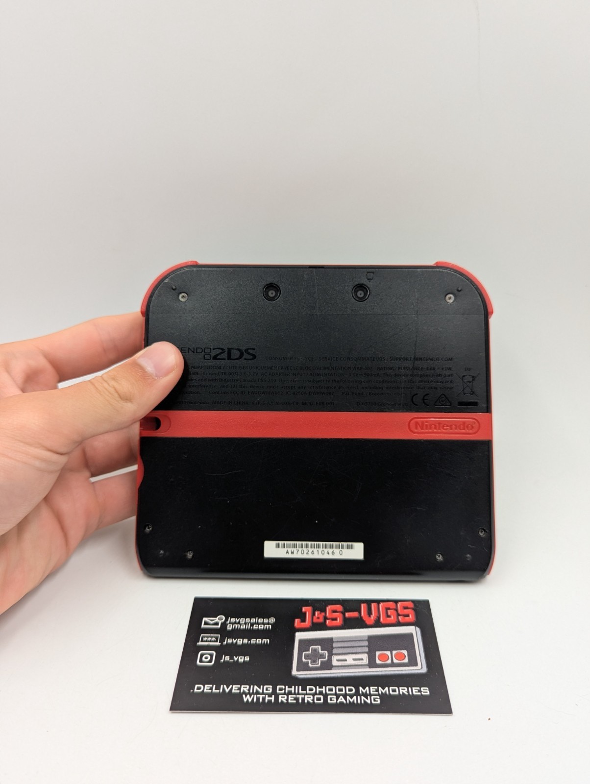 Nintendo 2DS Red No Display Bad Charge Port AS IS Parts Repair