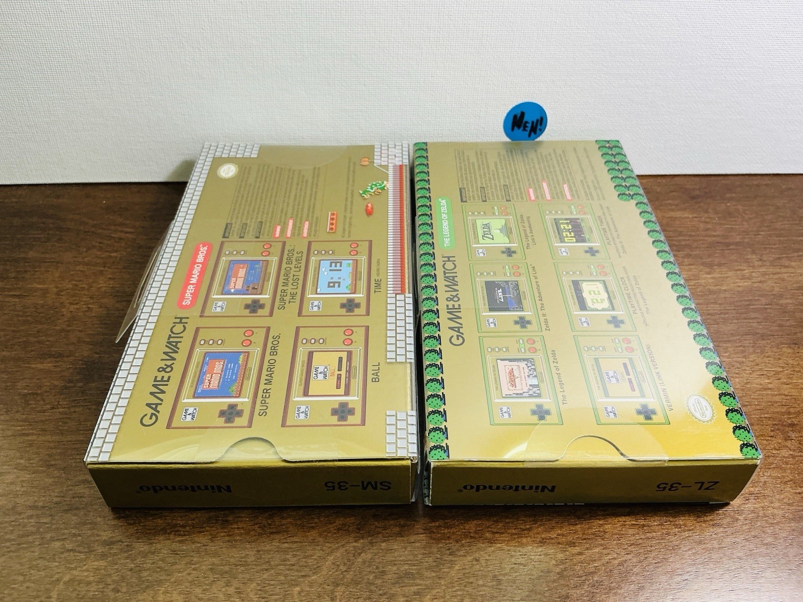 NINTENDO GAME AND WATCH SUPER MARIO BROS & LEGEND OF ZELDA COLOR HANDHELD SYSTEM