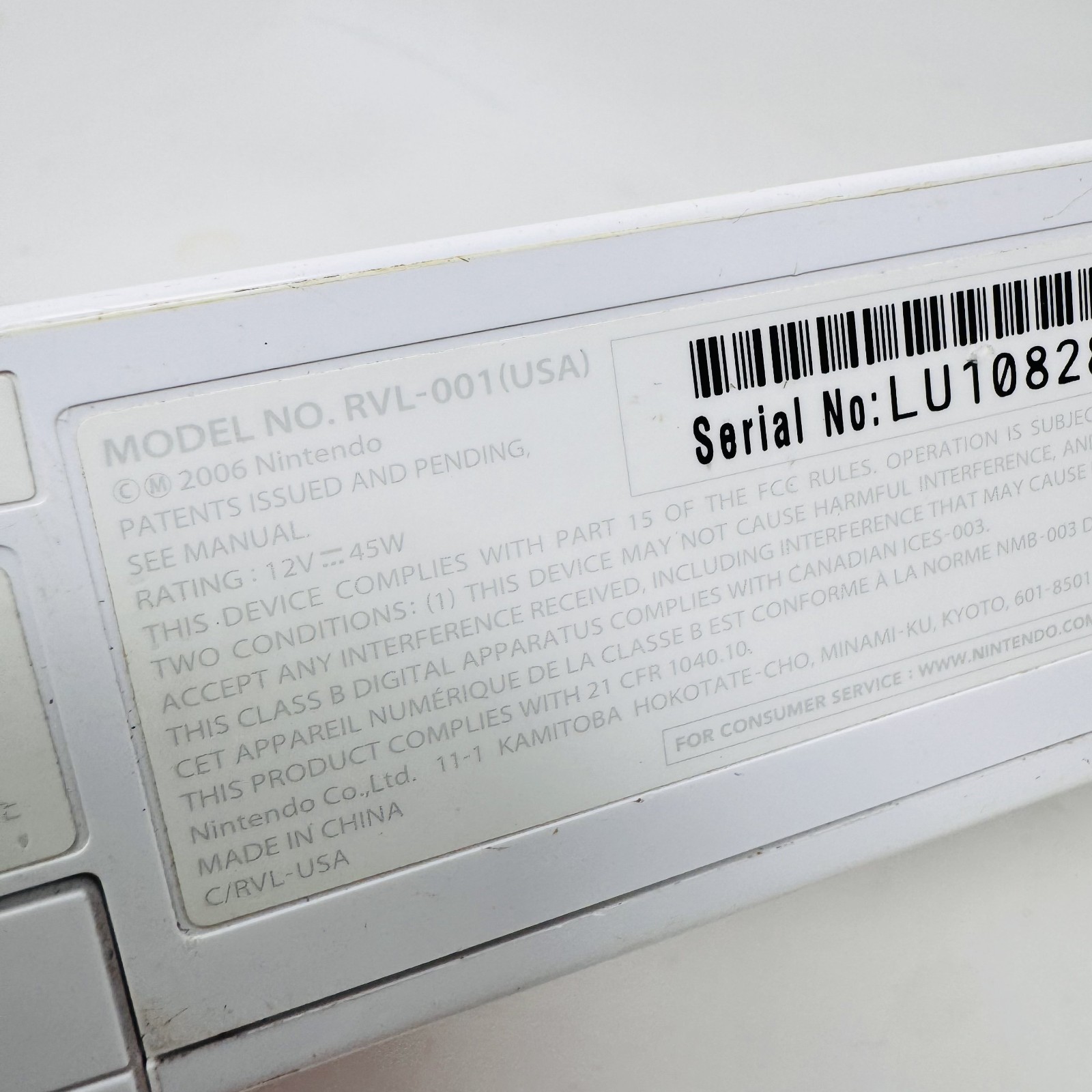 Nintendo Wii Replacement Console Only (US Region Tested Working) Free Shipping!