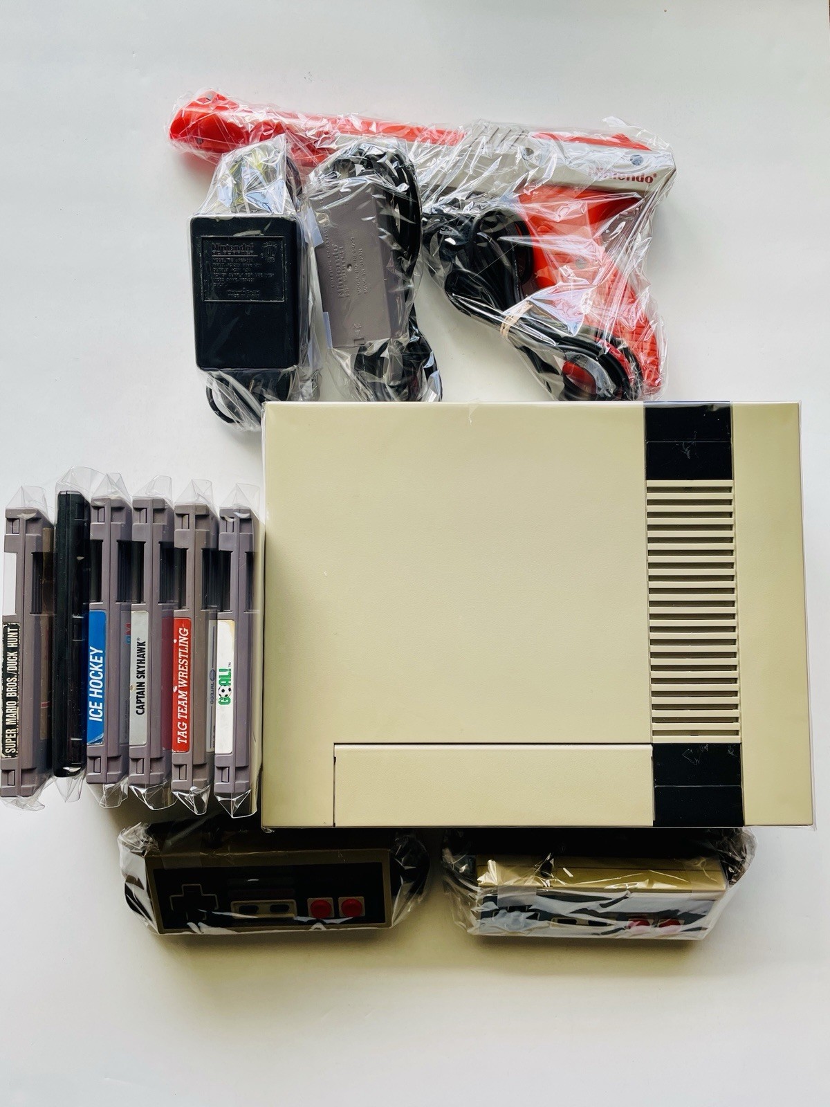 Nintendo NES Console Action Set 6 Game Bundle (1988) Complete Cleaned & Tested