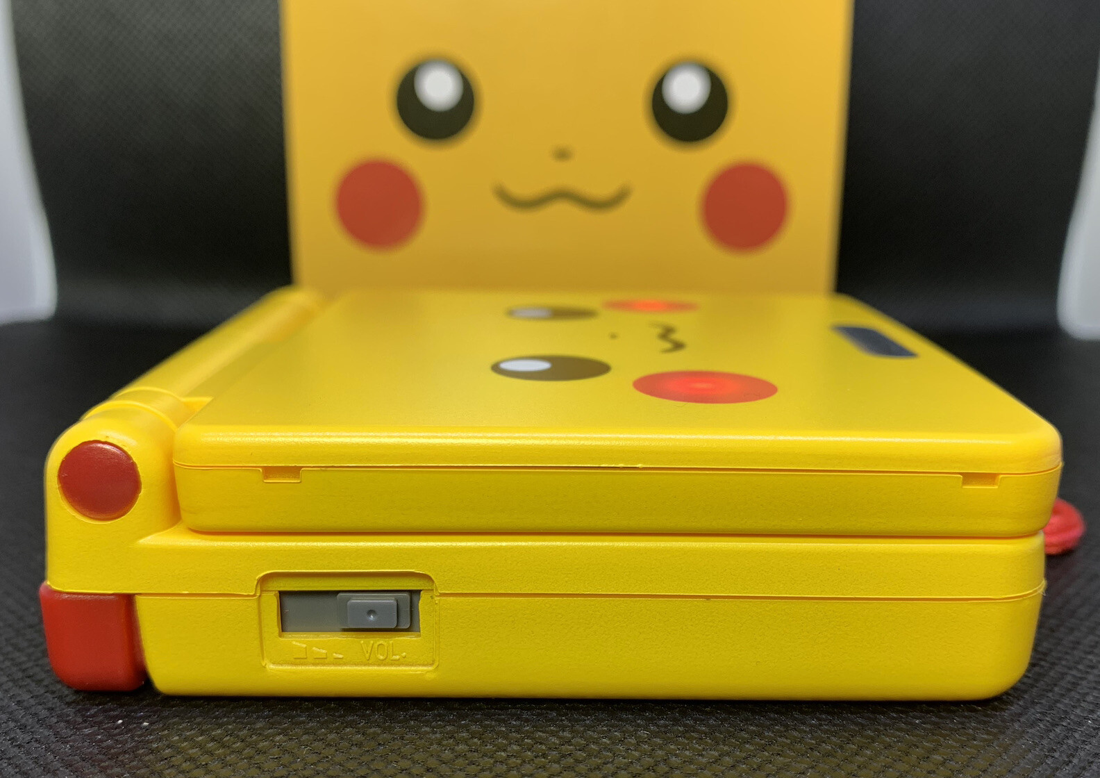 Pikachu GBA SP Gameboy Advance SP IPS V2 Bundle – Charger,Game,Yellow LED&Cheeks
