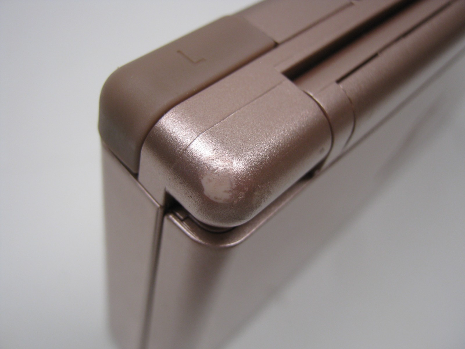 Nintendo DS Lite Metallic Rose Pink USG-001 w Cord Tested Works Scratched Screen
