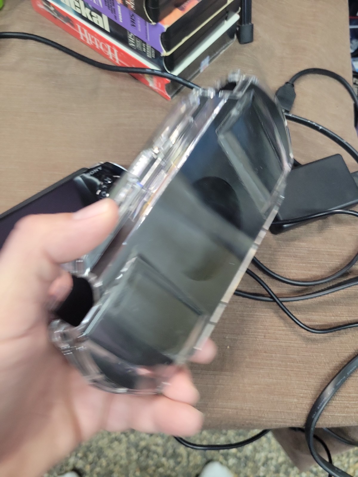 Sony Psp With 4 Games 2 UMD Movies Logitech Case And Ac Adaptor Clean Minty