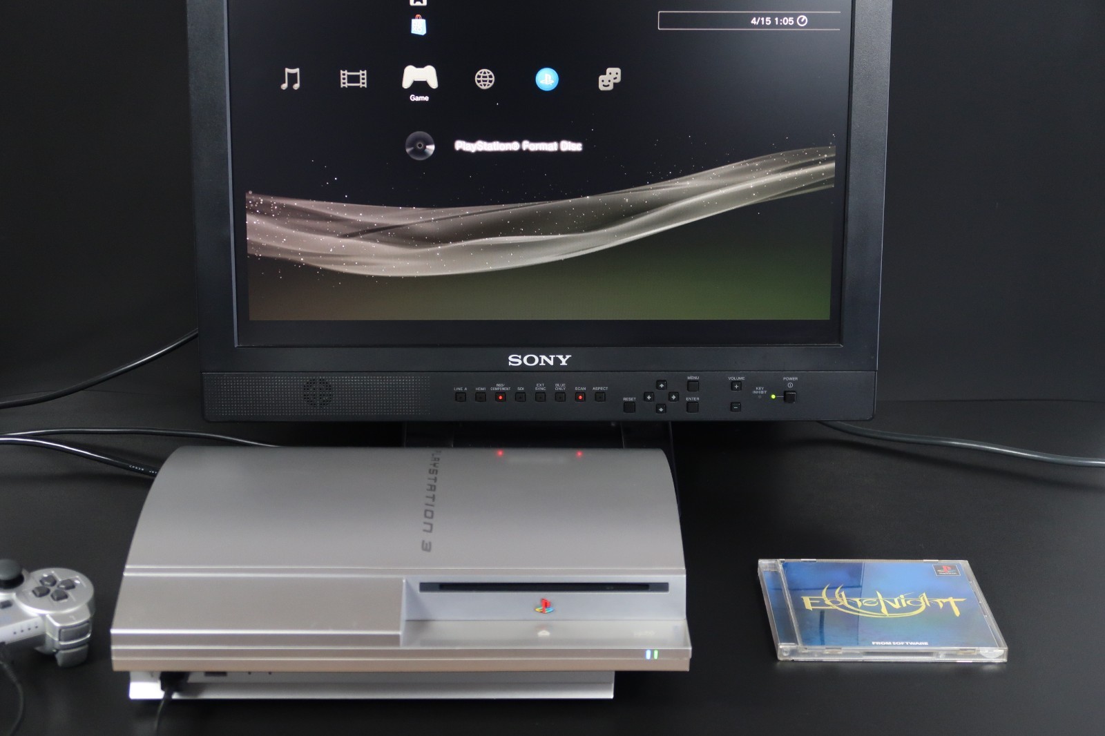 SONY PLAYSTATION 3 PS3 Satin silver Console CECHH00 SS 40GB Japan Import good